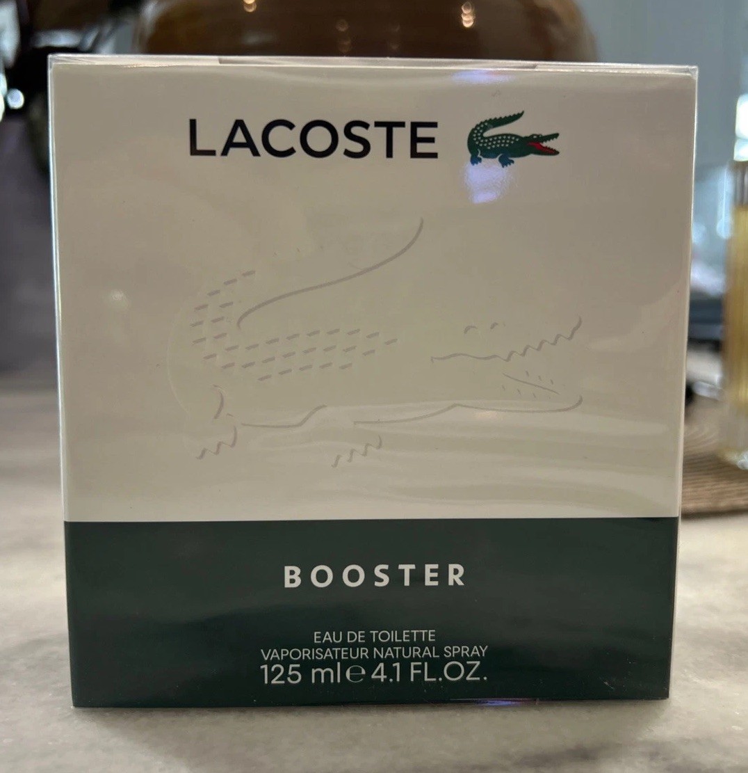 Lacoste Booster for Men 4.1 oz Eau de Toilette Spray New Sealed