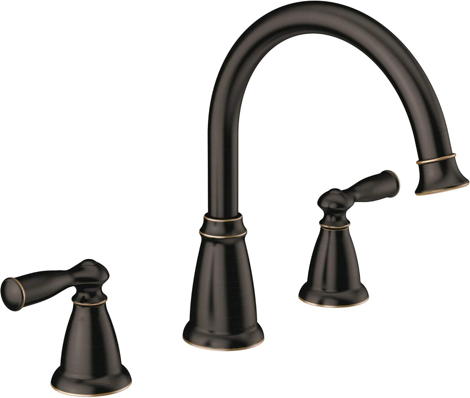 Moen 86924BRB High Arc Banbury Two Handle Roman Tub Faucet Mediterranean Bronze Moen 86924BRB High Arc Banbury Two Handle Roman Tub Faucet Mediterranean Bronze