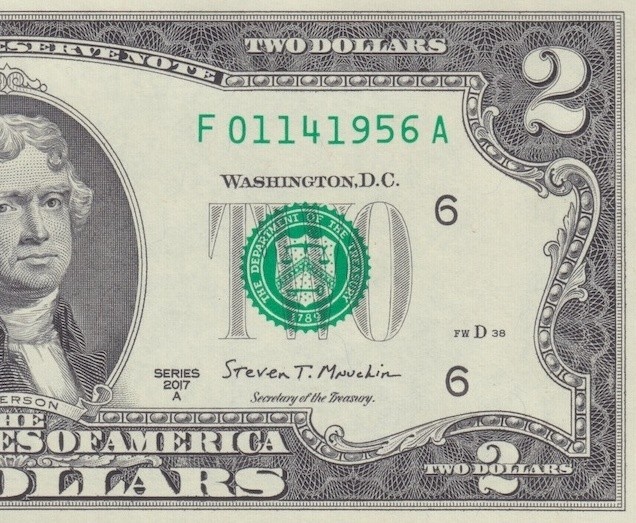 01141956 | JANUARY 14 1956 | FANCY BIRTHDAY ANNIVERSARY SERIAL | GEM UNC