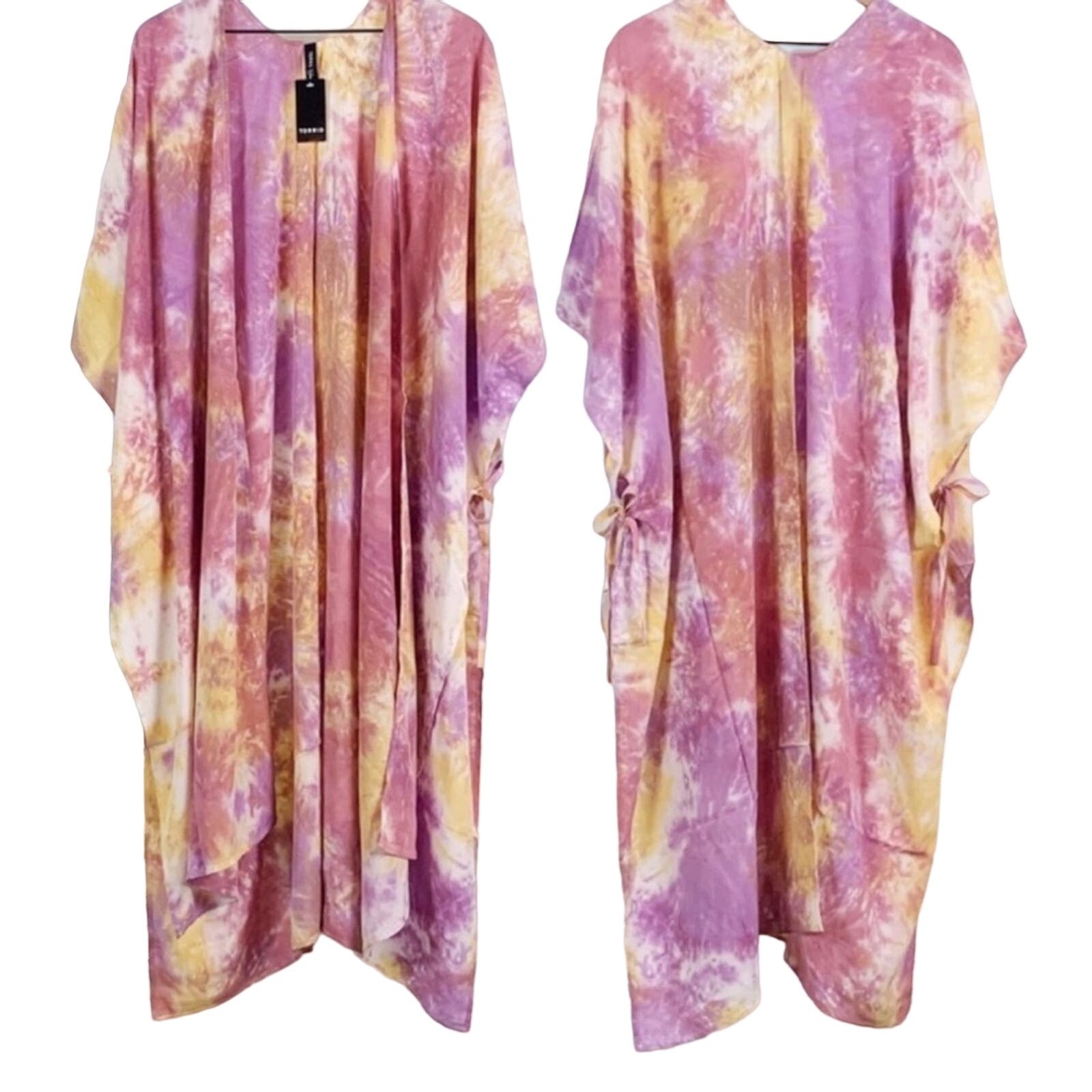 NWT Torrid Tie Dye Kimono Cover Up Size One Size XL XXL XXXL XXXXL 1X 2X 3X 4X NWT Torrid Tie Dye Kimono Cover Up Size One Size XL XXL XXXL XXXXL 1X 2X 3X 4X