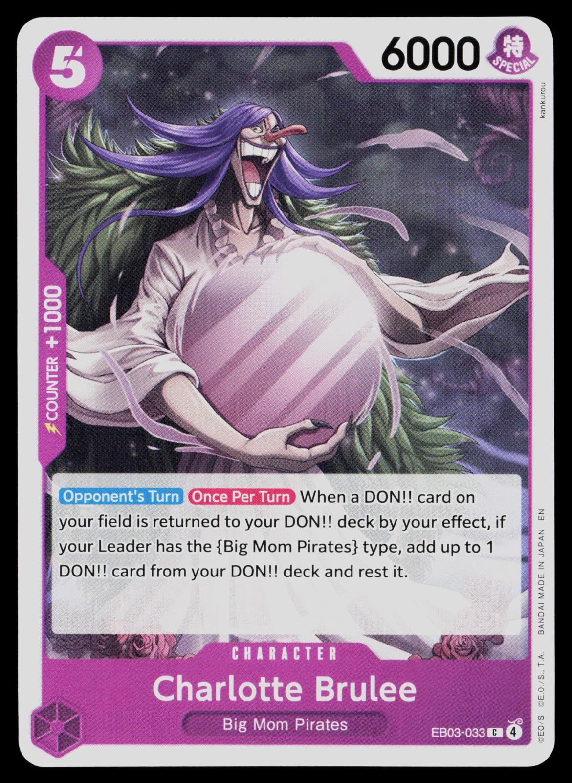 Charlotte Brulee EB03-033 Extra Booster: One Piece Heroines Edition One Piece NM