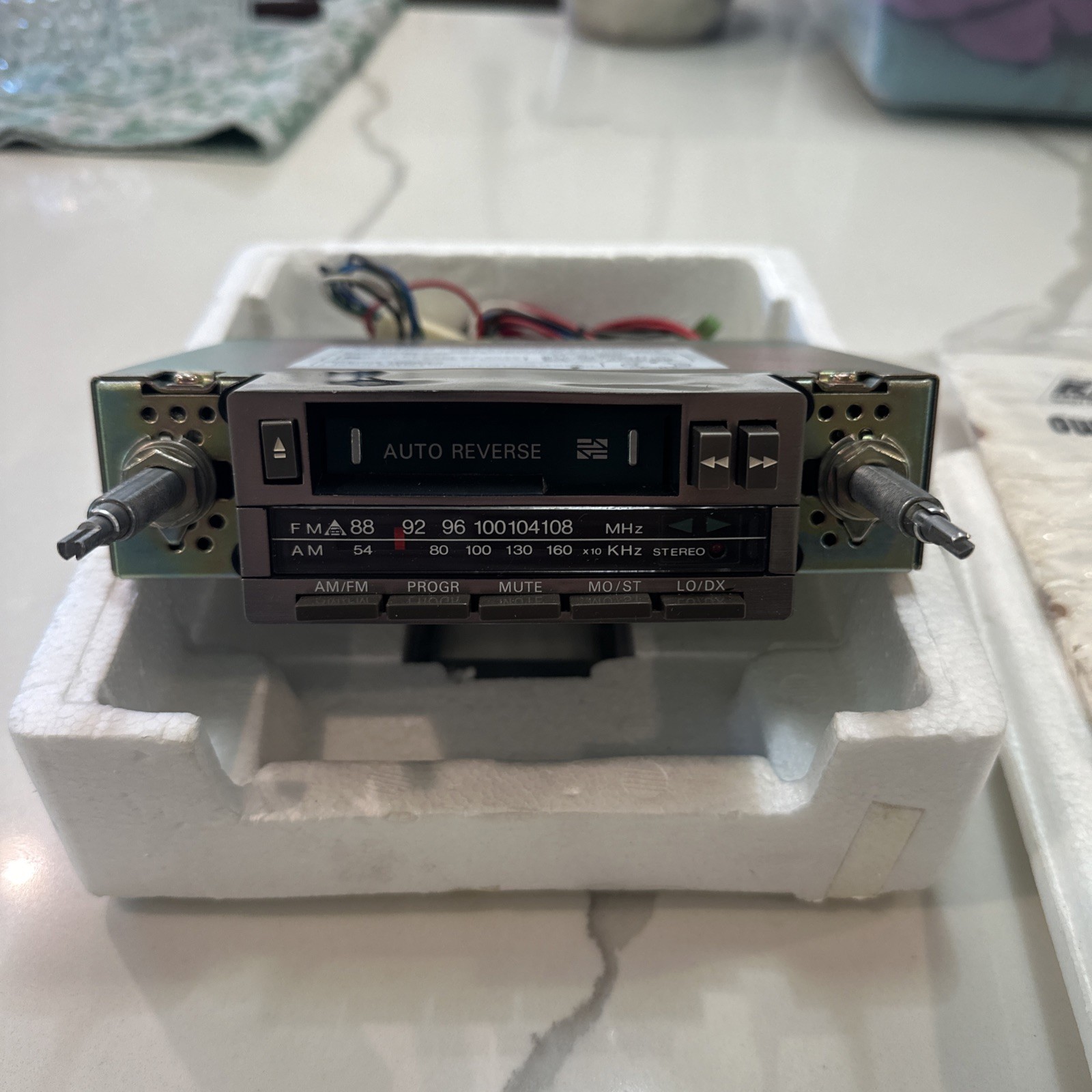 Vintage K Mart Deluxe AM/FM Car Stereo Cassette Auto Reverse Open Box Vintage K Mart Deluxe AM/FM Car Stereo Cassette Auto Reverse Open Box