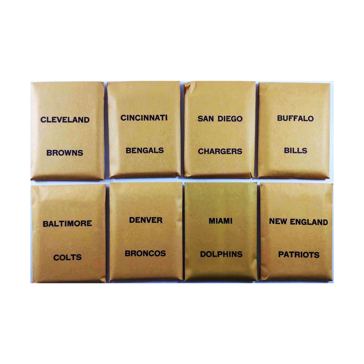 APBA APBA Football Card Sets Football (1975 Complete Season Cards, 1st) Bag VG+ APBA APBA Football Card Sets Football (1975 Complete Season Cards, 1st) Bag VG+