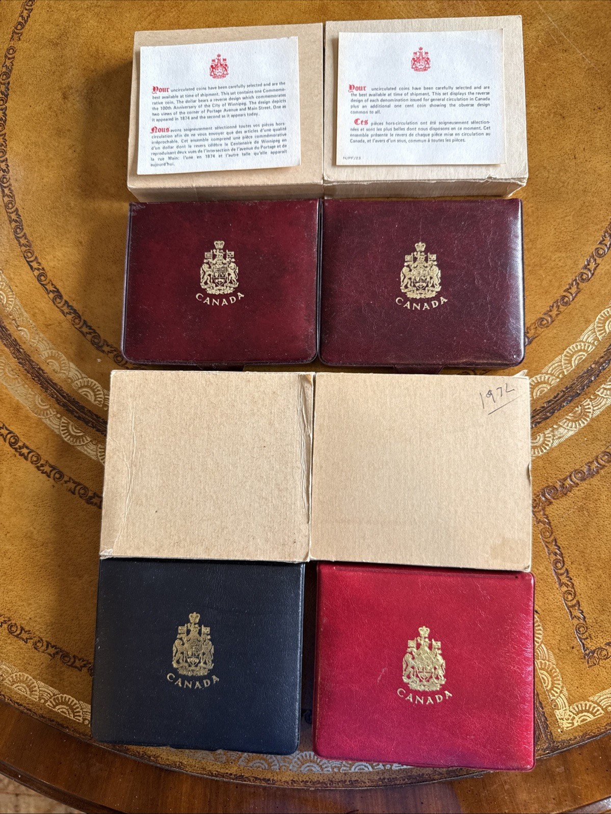 4 Canada Specimen 7 Coin Proof Like Sets 1971,1972,1974 & 1975. All Exceptional