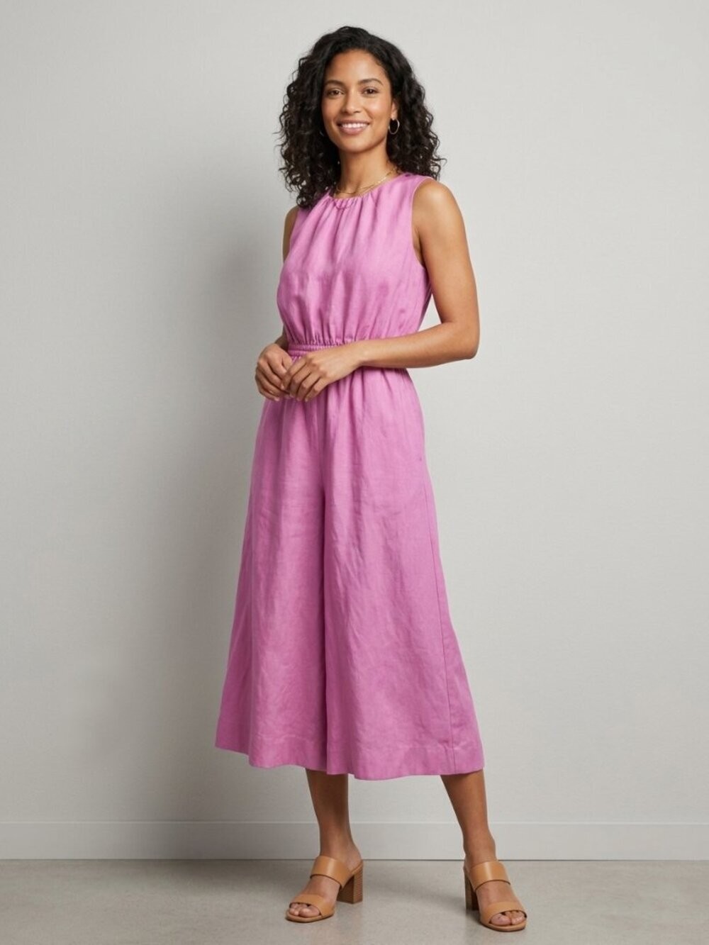 Ann Taylor Puff Midi Dress