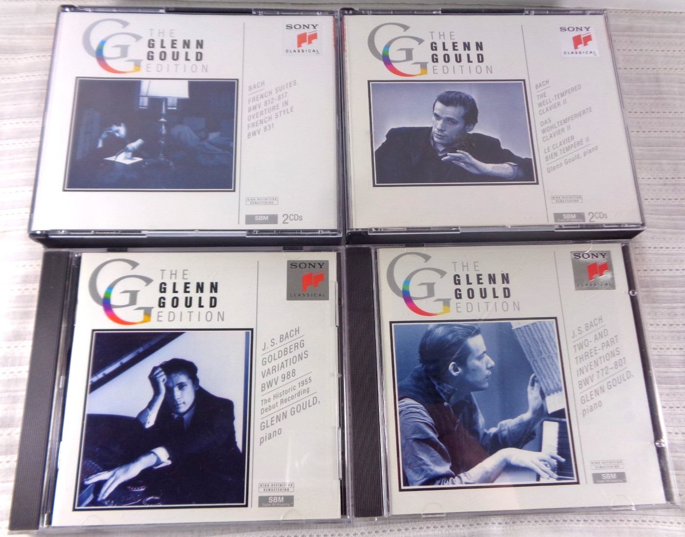 Lot of 4 Glenn Gould Edition Bach Piano 6 CDs Goldberg Clavier French Suites EXC