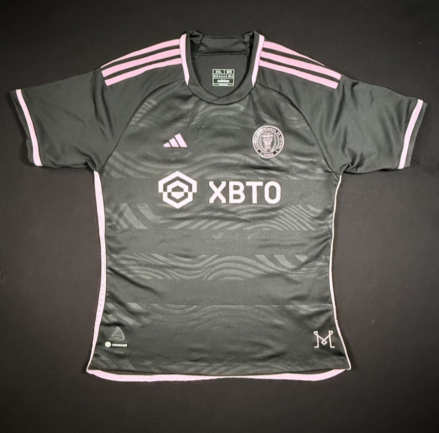 Adidas Inter Miami CF Lionel Messi #10 Home Jersey Black pink 2XL Slim Fit