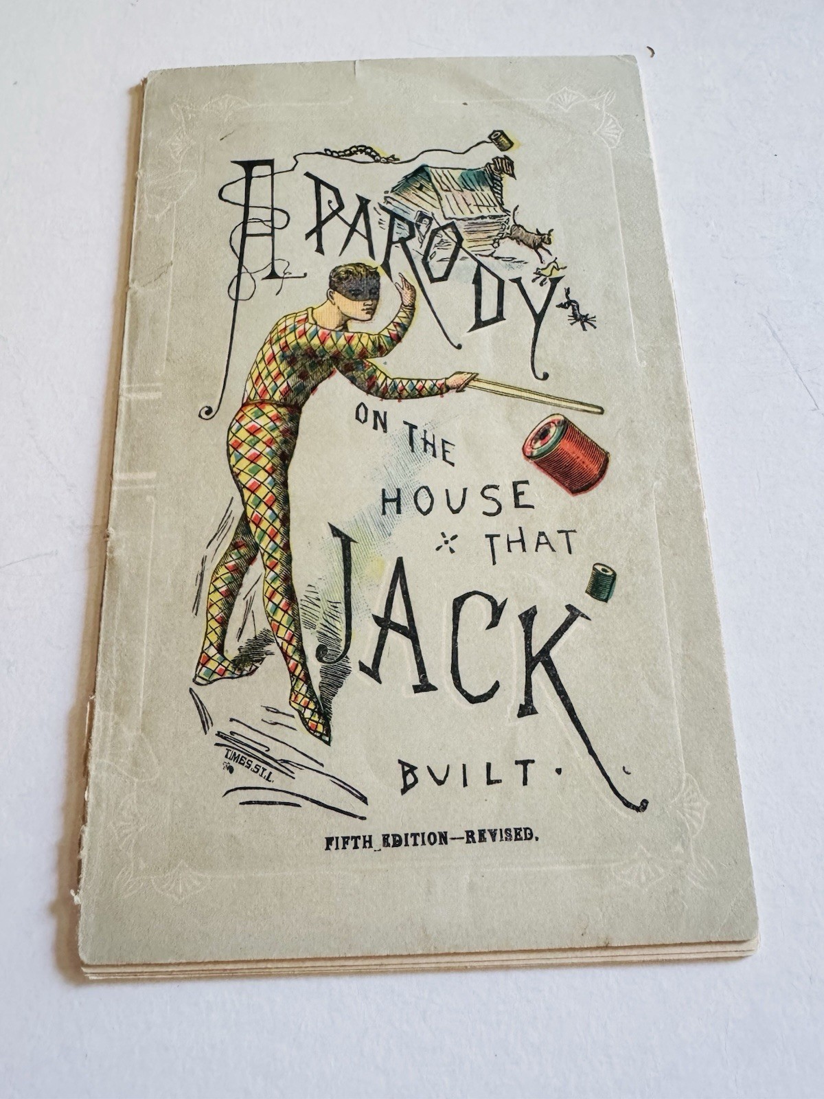 Antique Trade Card Book Cortelli Silk Thread Litho Factory House Jack Built VTC Antique Trade Card Book Cortelli Silk Thread Litho Factory House Jack Built VTC