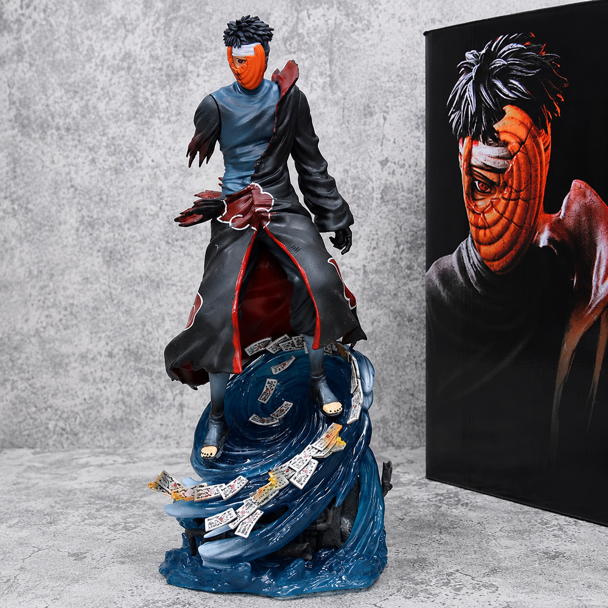 34cm Naruto Uchiha Obito Figure PVC Anime Statue Collectible Model Display W/Box