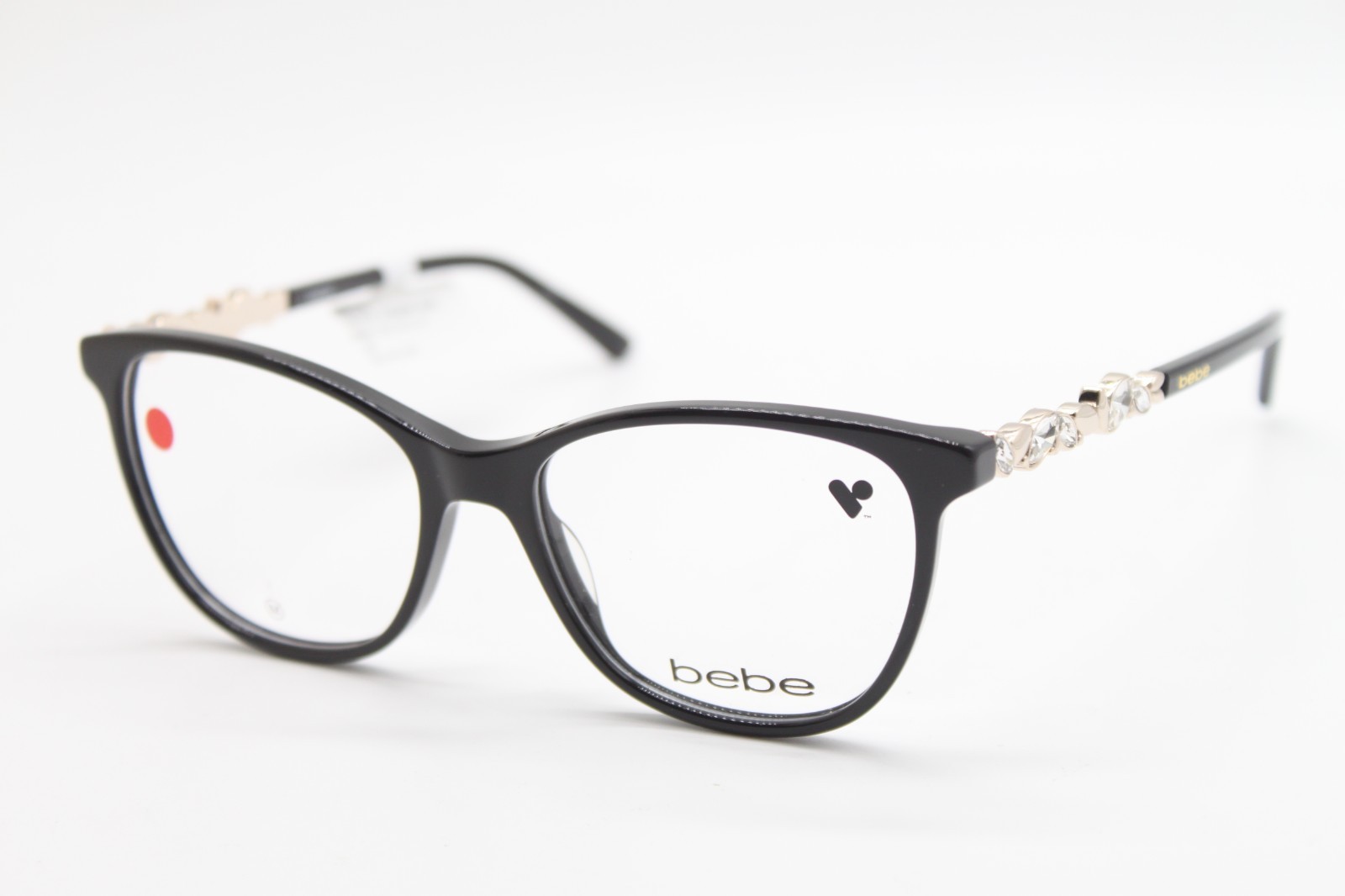 NEW BEBE BB5229 001 JET GOLD AUTHENTIC EYEGLASSES 52-16