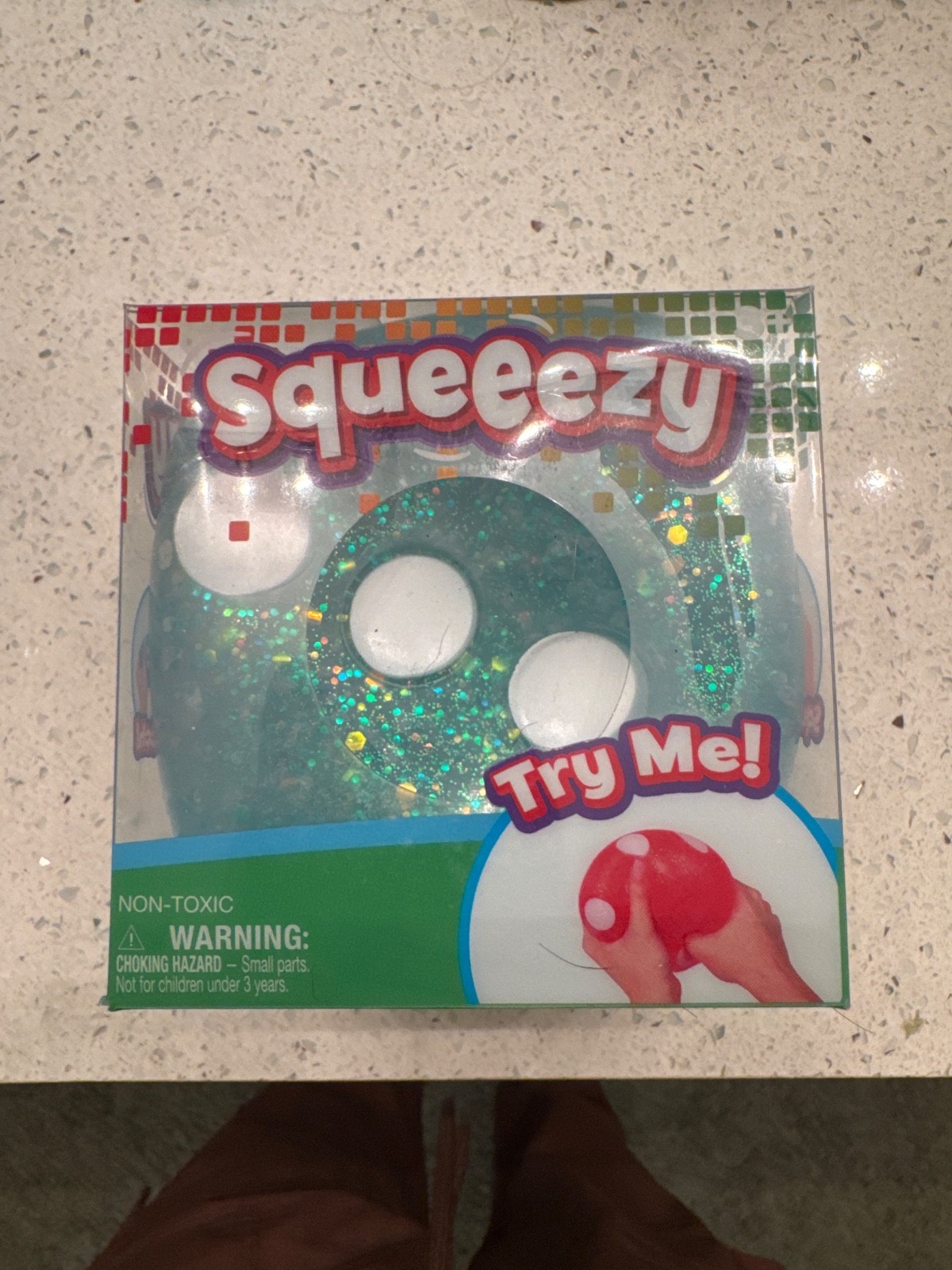 Toymendous Squeezy Dice Tactile Squeeze Toy, Red/White, Viral New In Box