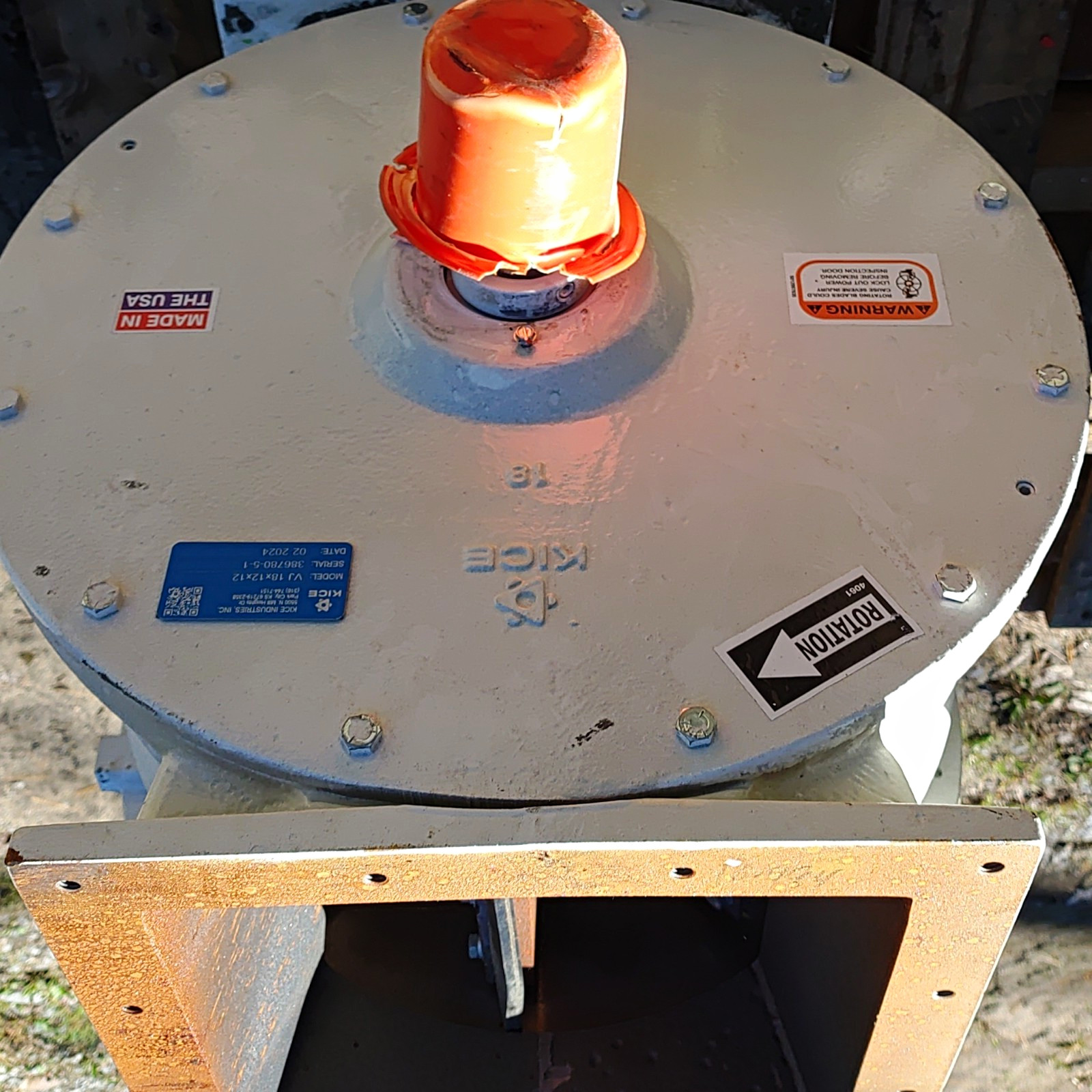 Kice VJ18x12x12 Rotary Air Lock Valve Dry Bulk Material Handeling
