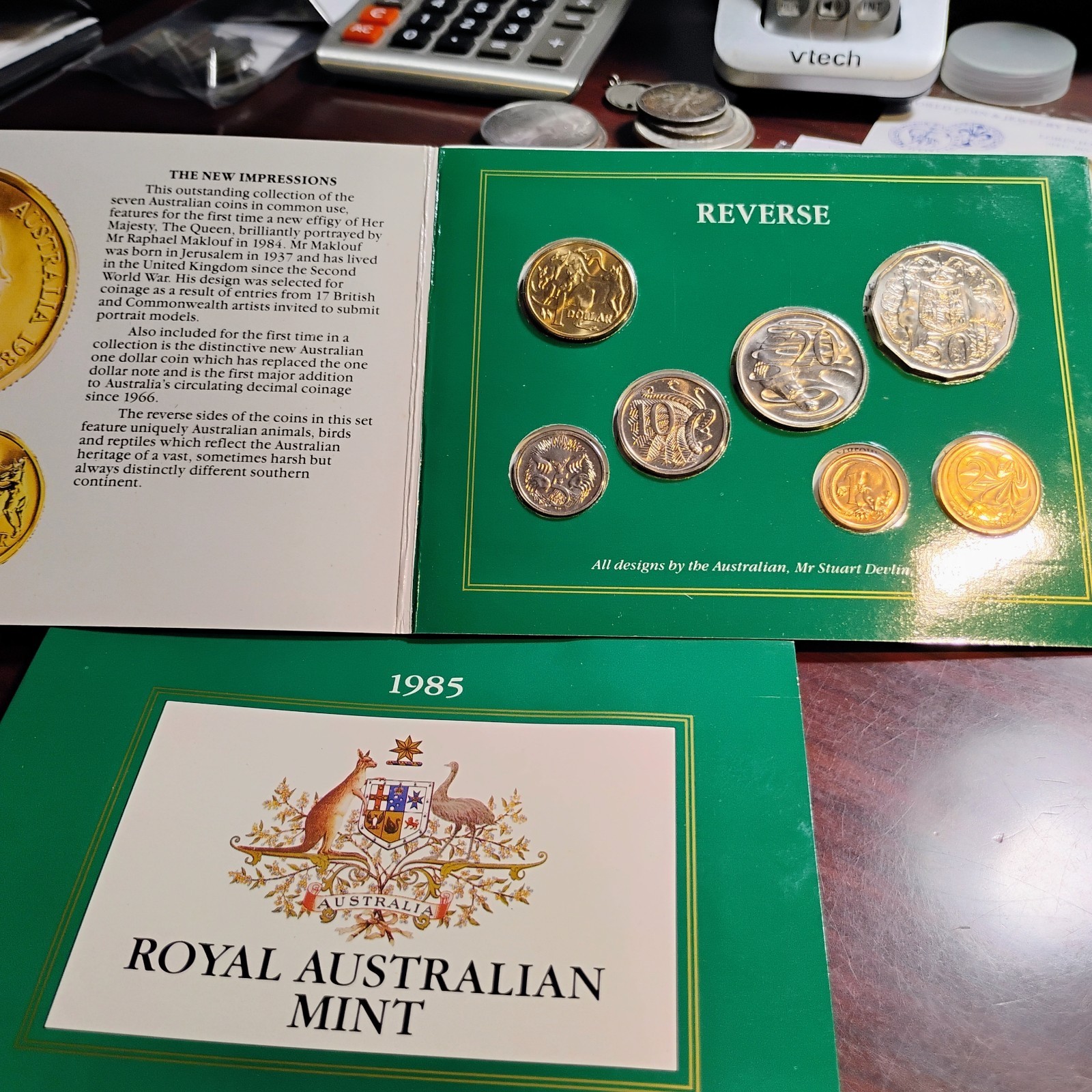 AUSTRALIA - 1985 ~ MINT SET ~ BU ~ 7 COINS ~ MINT PACKAGING