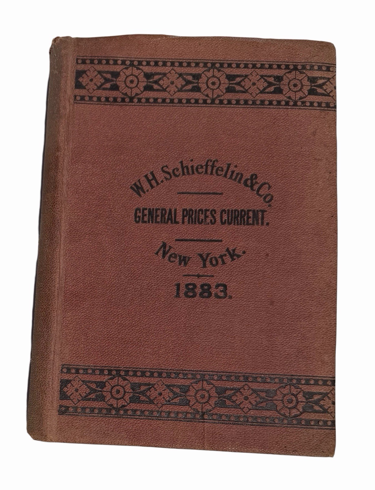 1883 W.H. Schiffelin Apothecary Trade Catelog Pharmacy Drugs Medicines Chemicals