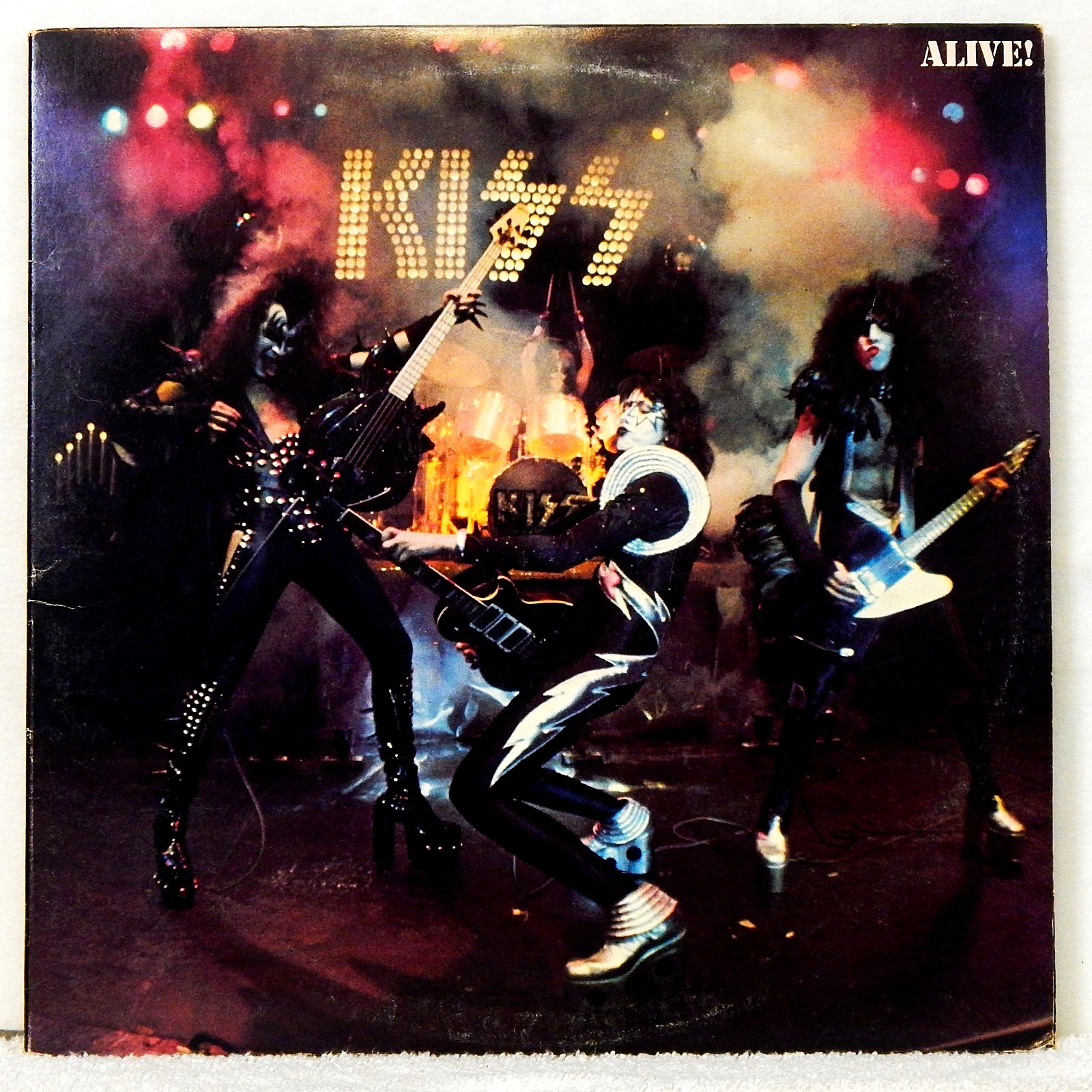 Kiss – ALIVE - 1975 Casablanca Rock Heavy Metal 2x Vinyl LP Blue Bogart Labels