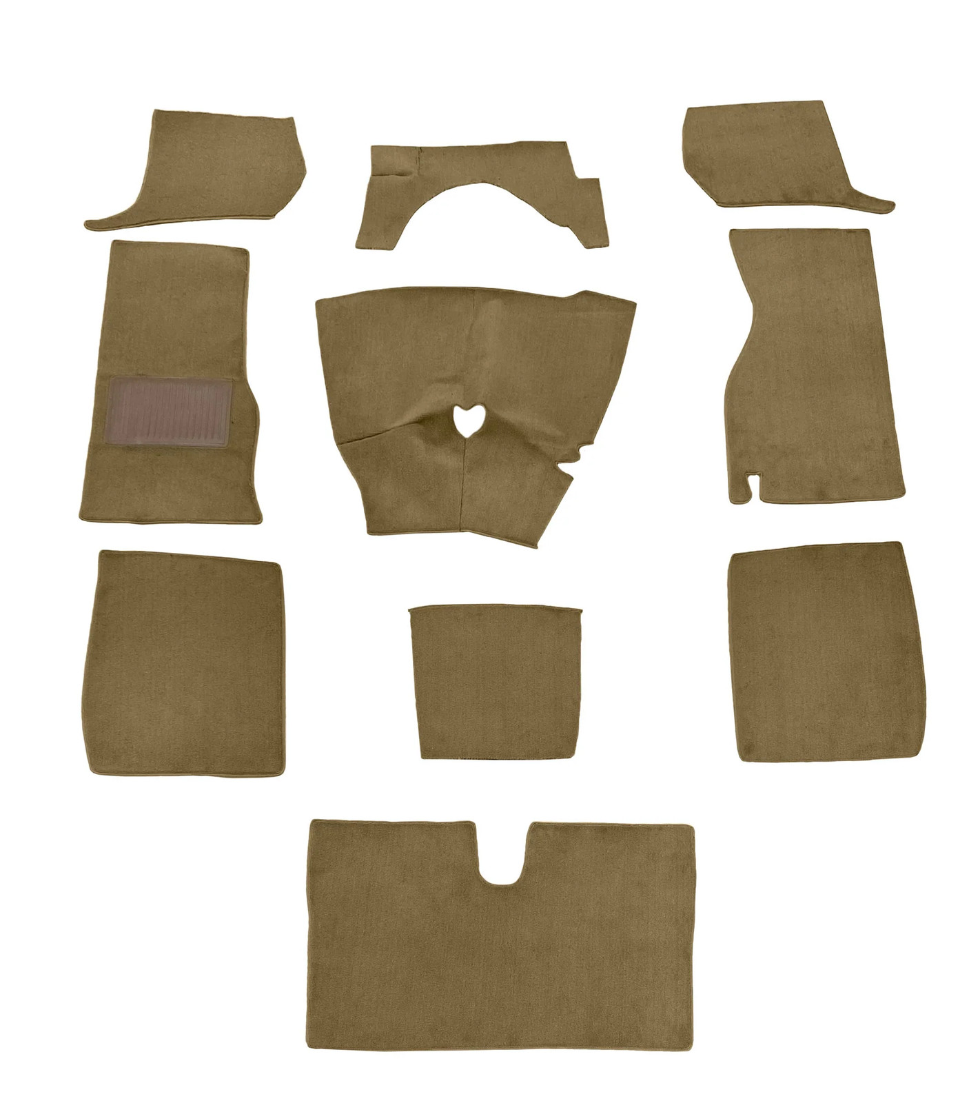 Triumph TR3A Carpet Kit 1960-1962 Complete Black Charcoal Red Maroon Navy