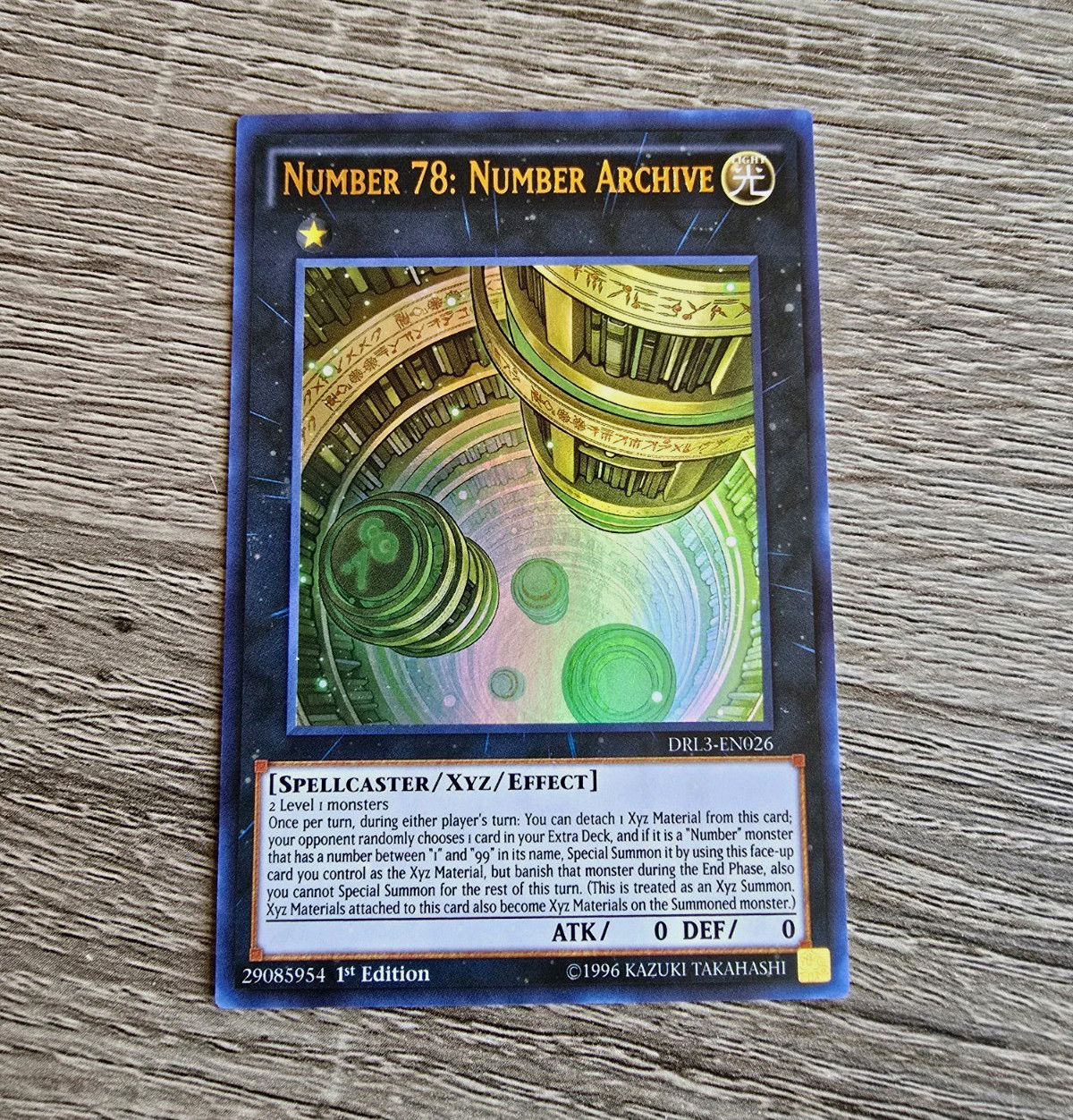 Konami Yu-Gi-Oh Number 78: Number Archive DRL3-EN026 1st Ed Ultra Rare Foil EN
