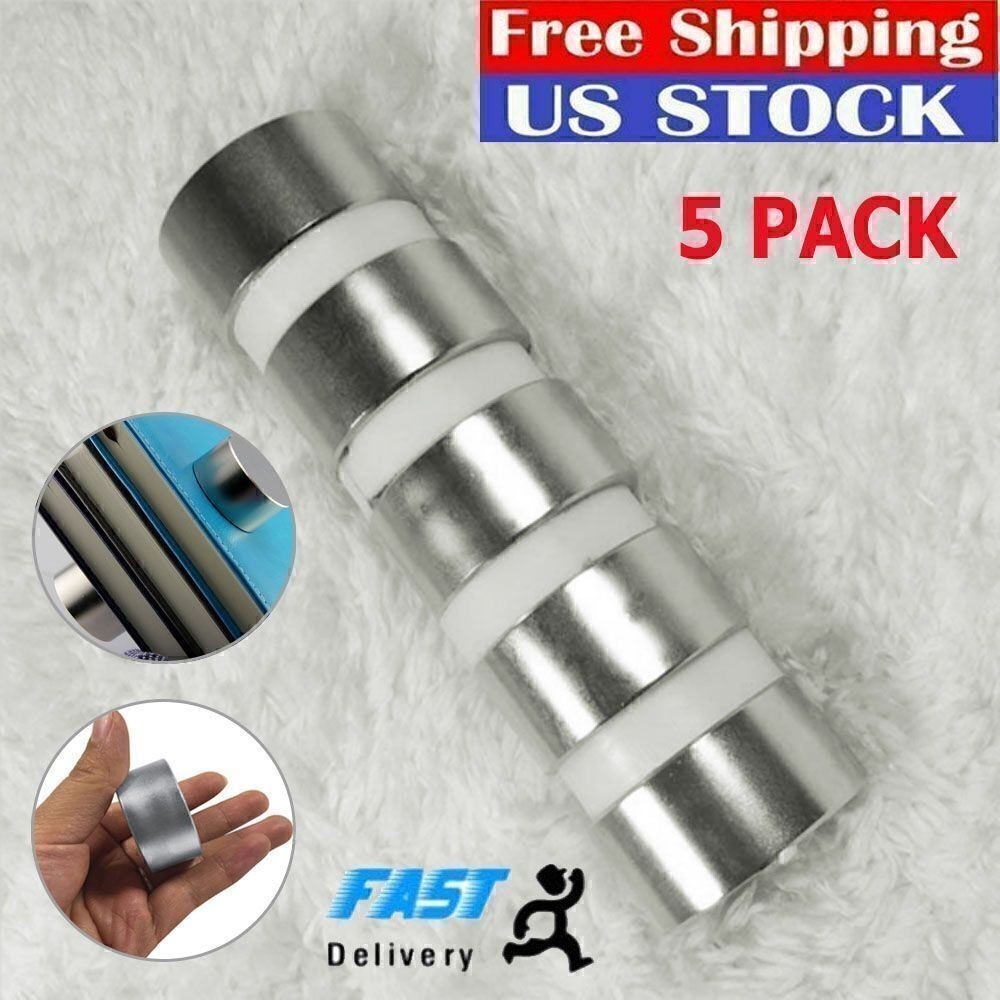 5Pcs Super Strong N52 Rare Earth Round Neodymium Magnet Large 40mm * 20mm 5Pcs Super Strong N52 Rare Earth Round Neodymium Magnet Large 40mm * 20mm