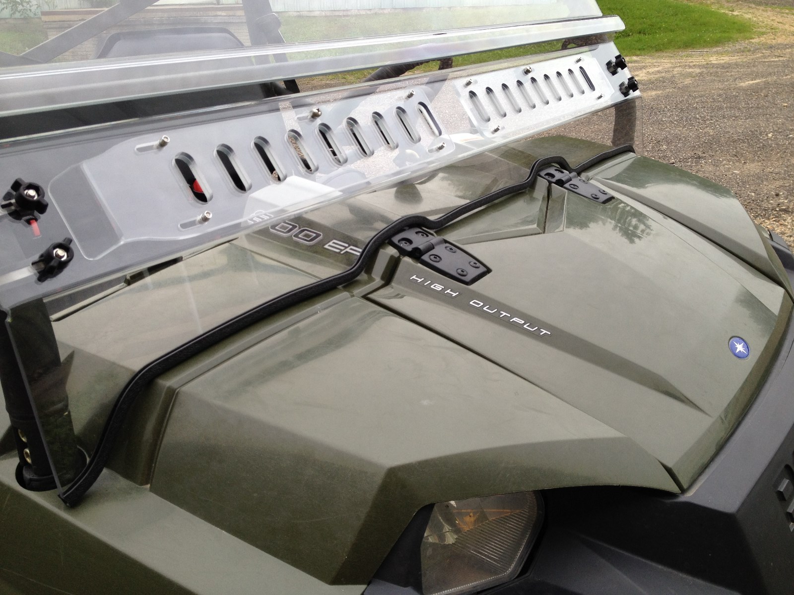 POLARIS RANGER 800 FULL SIZE ROUND CAGE 2009-2014 VENTED WINDSHIELD