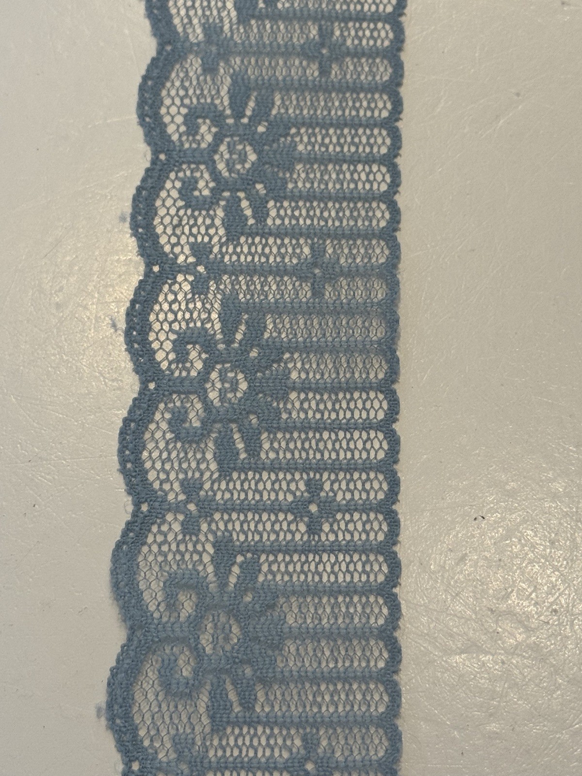 1.5 Inch Dusty Blue Lace Trim - 10 Yards