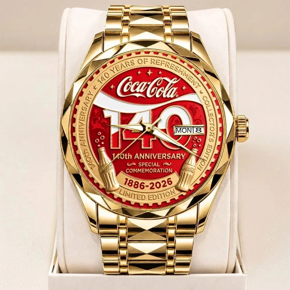 Coca-Cola 140th Anniversary Alloy Luxury Quartz Watch TN1941