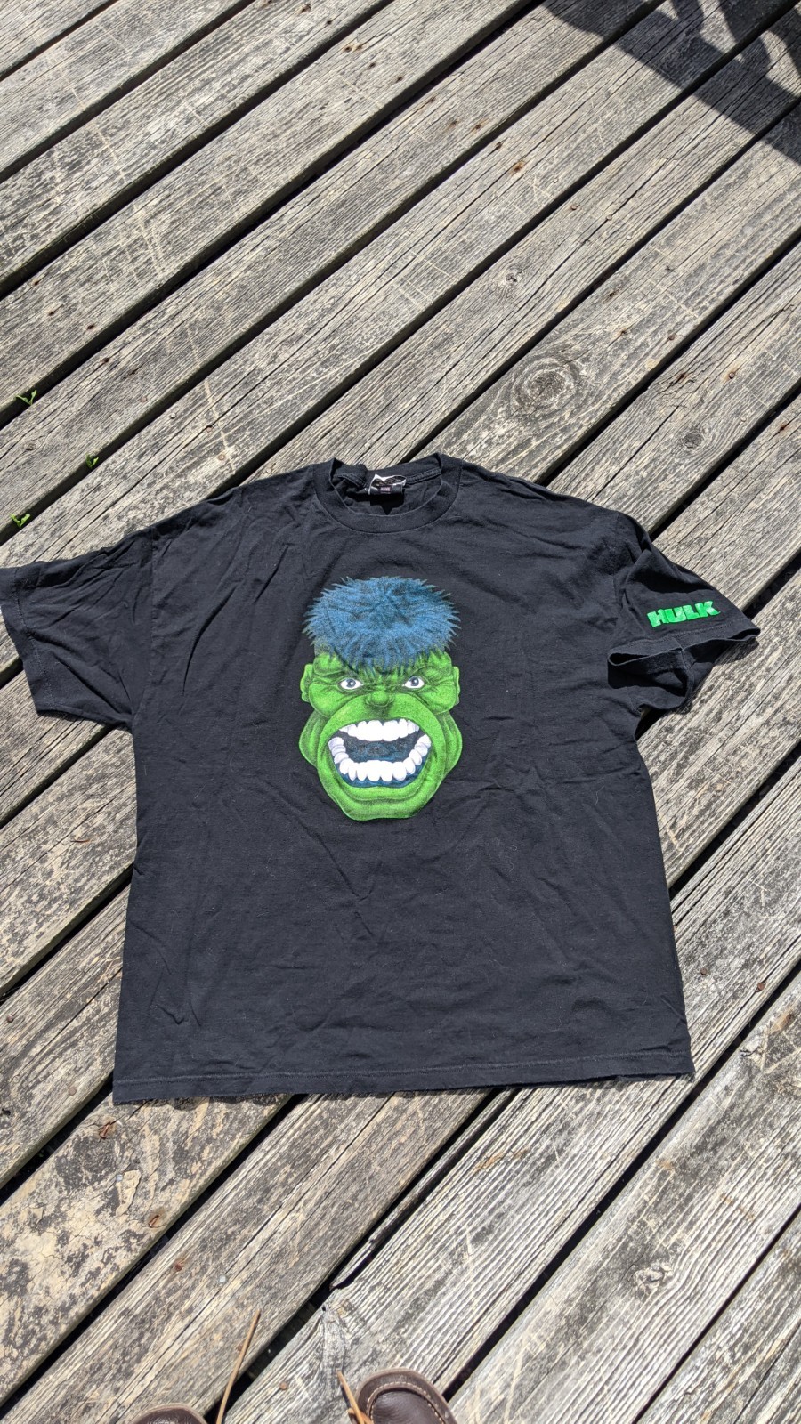 Vintage Y2K The Incredible Hulk Shirt Size 2XL 2002 Black