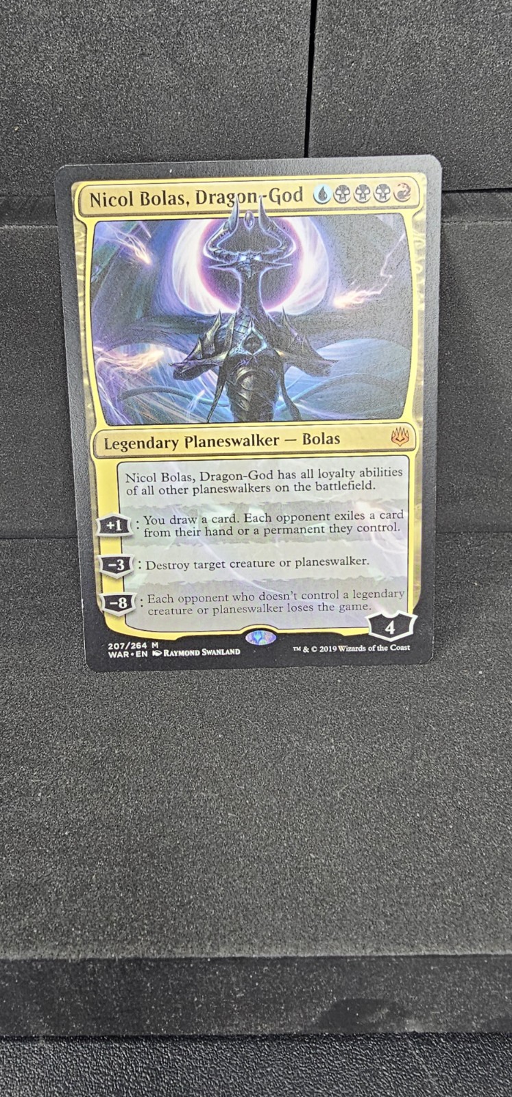 x1 Nicol Bolas, Dragon-God ~ War of the Spark ~ MtG Card ~ Moderately Played x1 Nicol Bolas, Dragon-God ~ War of the Spark ~ MtG Card ~ Moderately Played