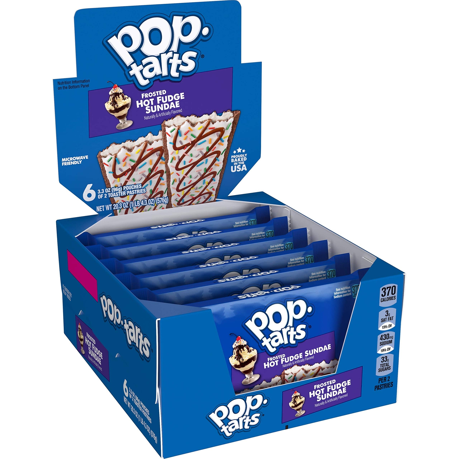 Kellogg\'s Pop-Tarts, Breakfast Toaster Pastries, Frosted Hot Fudge Sundae, Kellogg\'s Pop-Tarts, Breakfast Toaster Pastries, Frosted Hot Fudge Sundae,