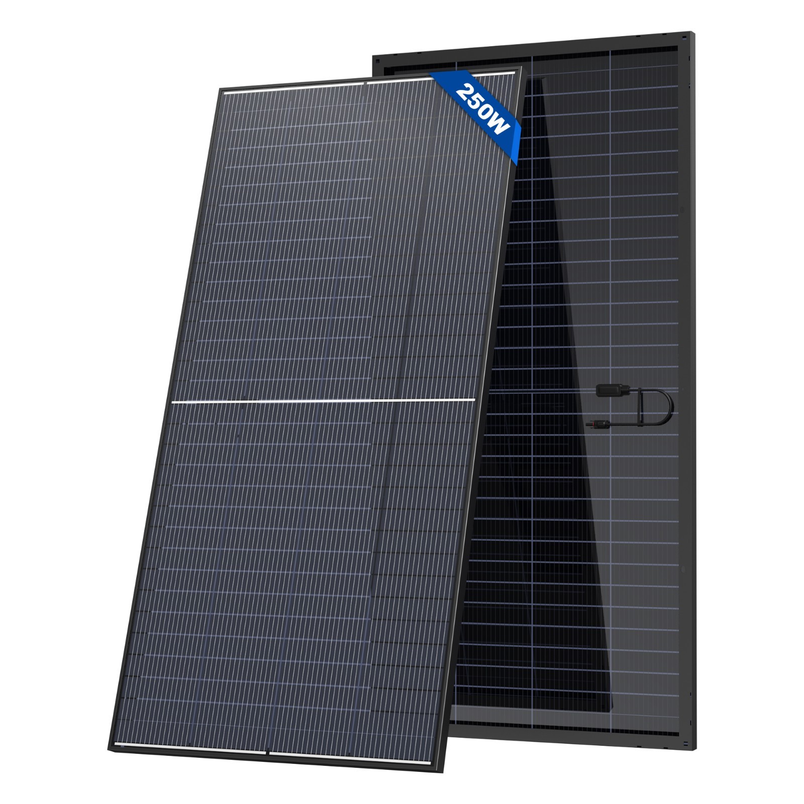 ACOPOWER 250W 24V Bifacial Solar Panel 16BB N-Type 25.4% High Efficiency