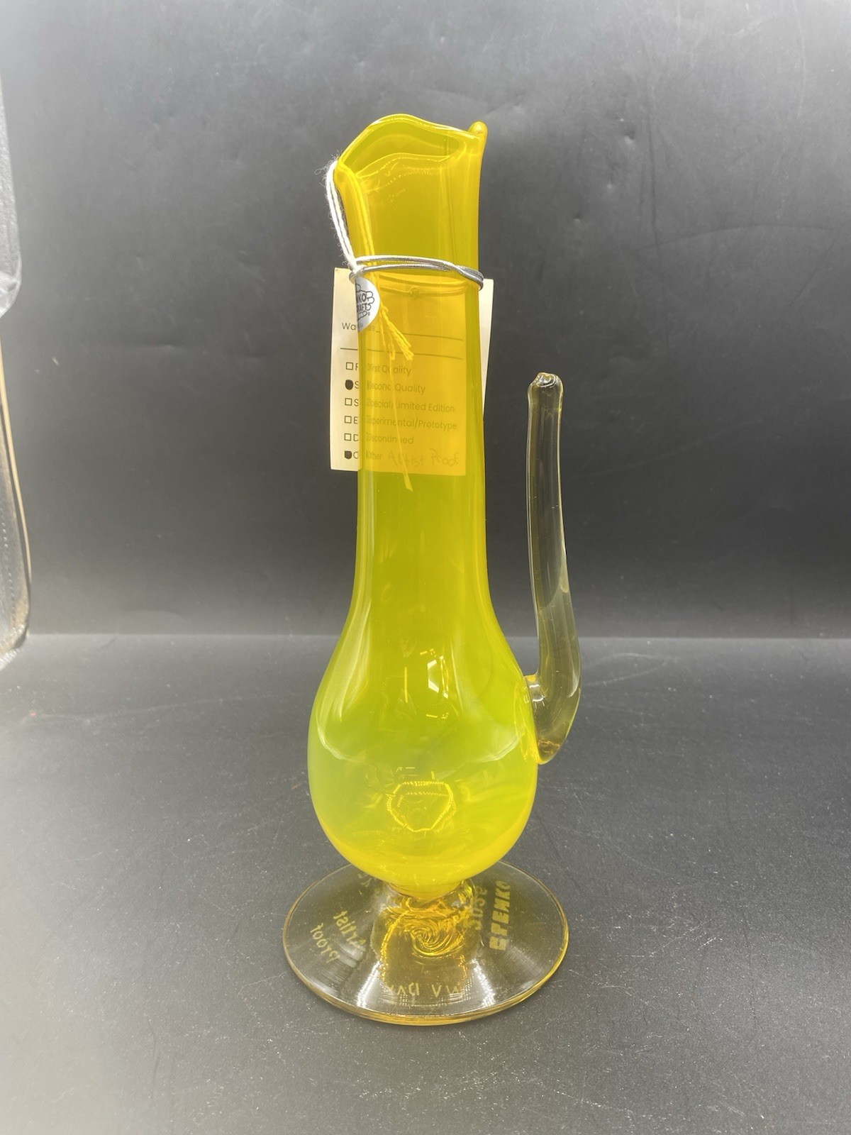 Blenko Glass Holla Song Swung Vase. ARTIST PROOF From West Virginia Day 2025 Blenko Glass Holla Song Swung Vase. ARTIST PROOF From West Virginia Day 2025
