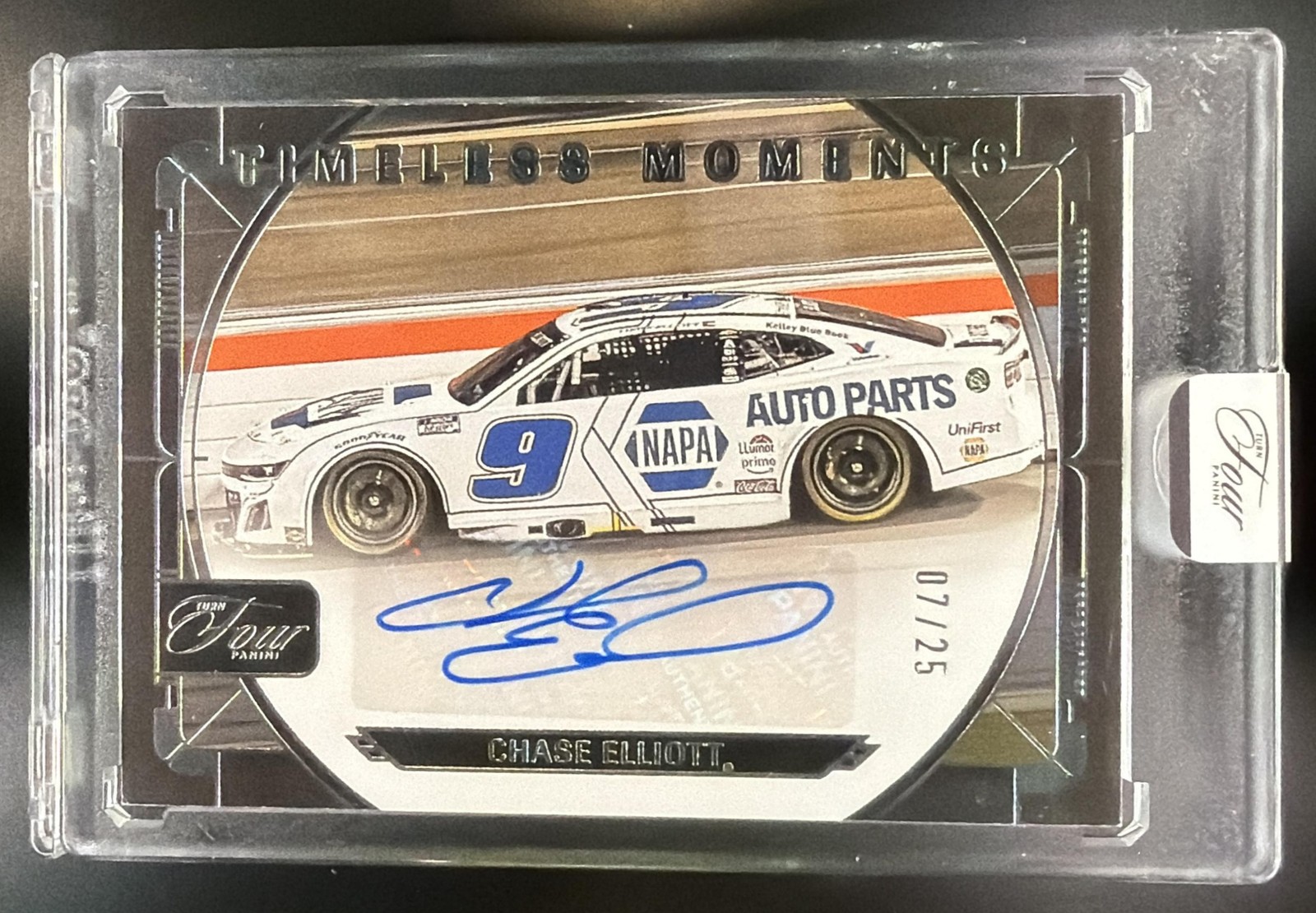 2026 Panini Turn Four Racing Chase Elliott #TM-CEL Timeless Moments /25 Auto 2026 Panini Turn Four Racing Chase Elliott #TM-CEL Timeless Moments /25 Auto