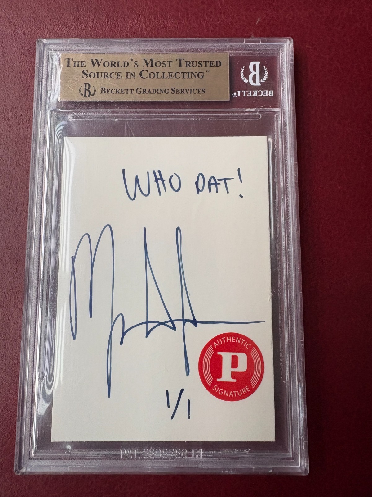 2011 Panini Mark Ingram Rookie Auto 1/1 BAS Authentic Inscribed