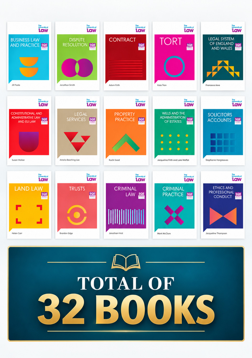 2026 University Of Law SQE1 + SQE2 + SQE PLUS BOOKS TOTAL 31 BOOKS + MCQ's USB