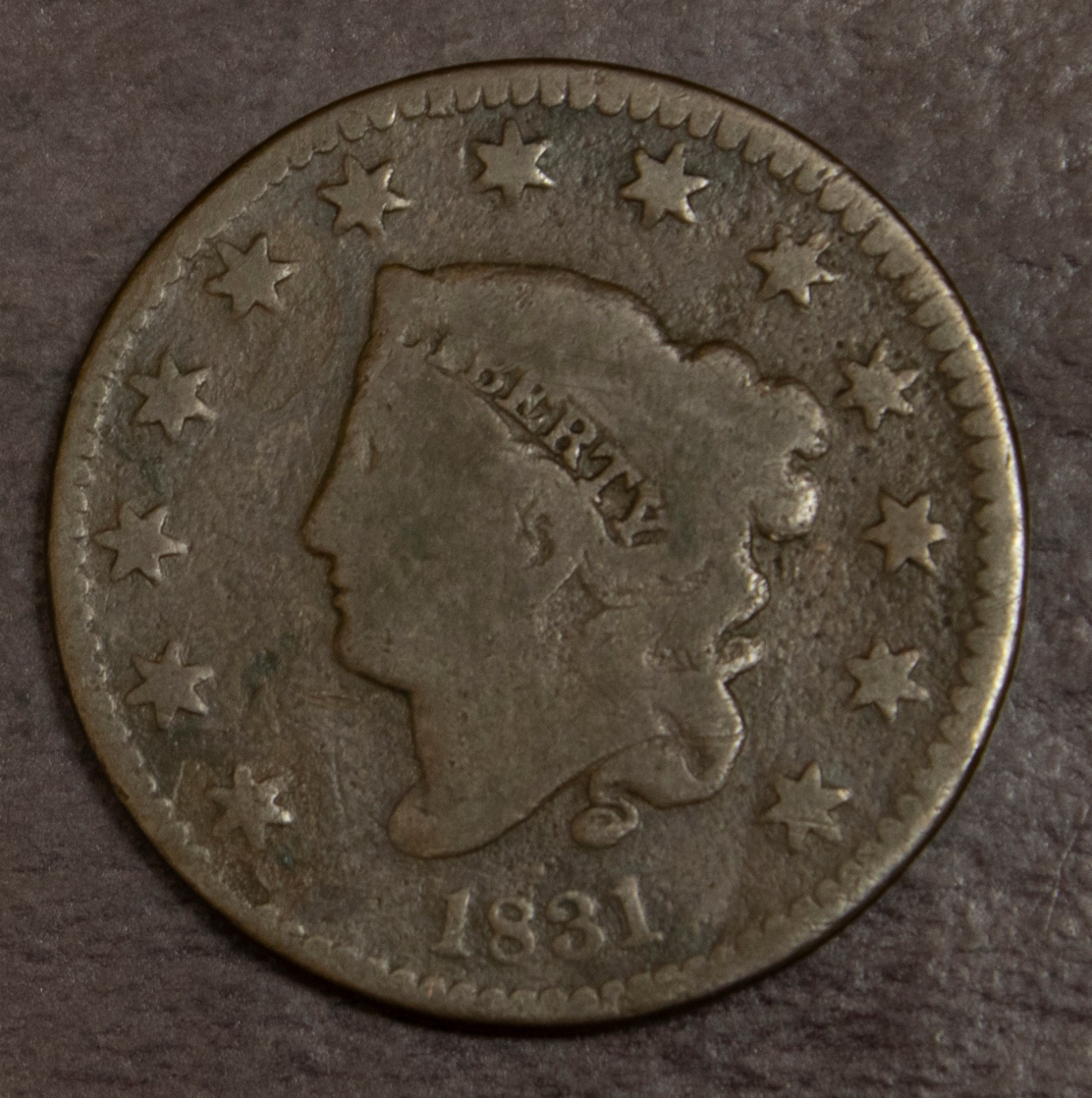 1831 Large Cent Good-VG.............Lot 6981