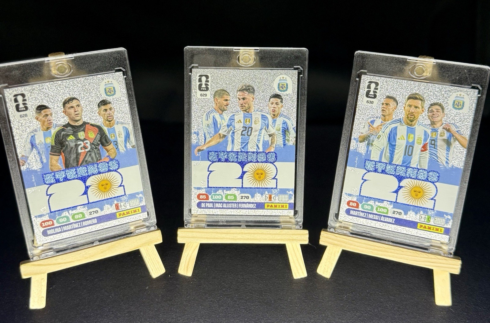 FIFA WORLD CUP 2026 RARE set 3 ETERNOS ARGENTINA MESSI ALVAREZ MARTINEZ