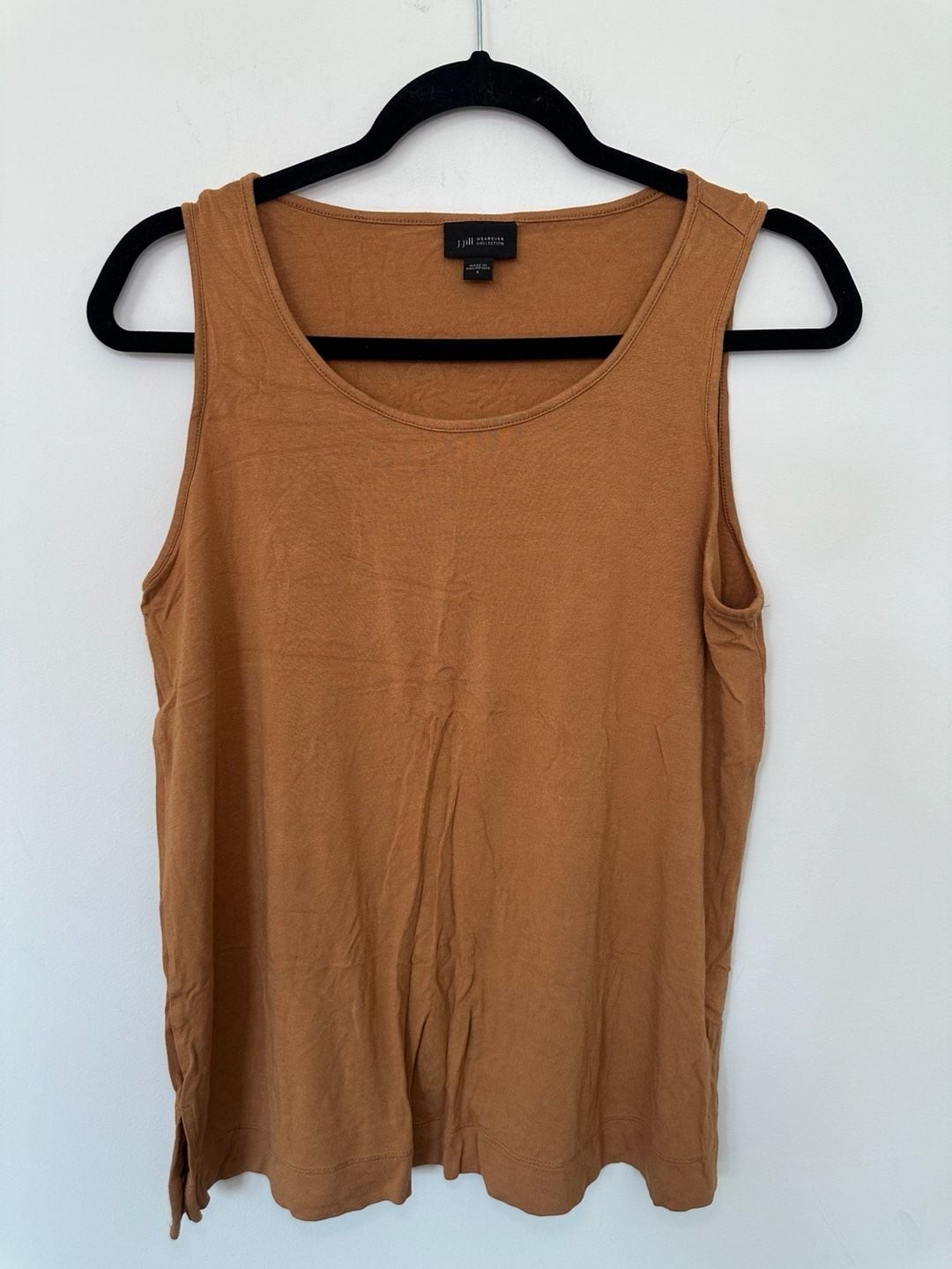 J.Jill Wearever Collection Tank Top Size S Brown Scoop Neck Sleeveless