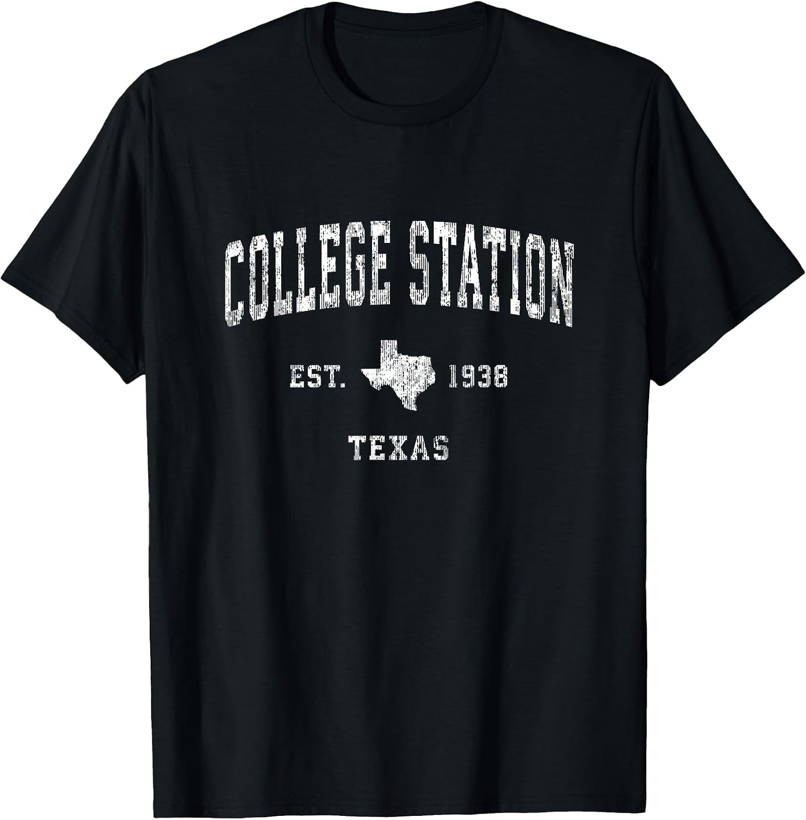 Vintage Athletic Sports T-Shirt College Station, Texas