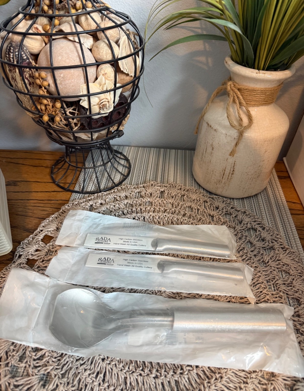 Rada Paring Cutlery Knife Set (Regular and Granny) Plus FREE Ice Cream Scoop