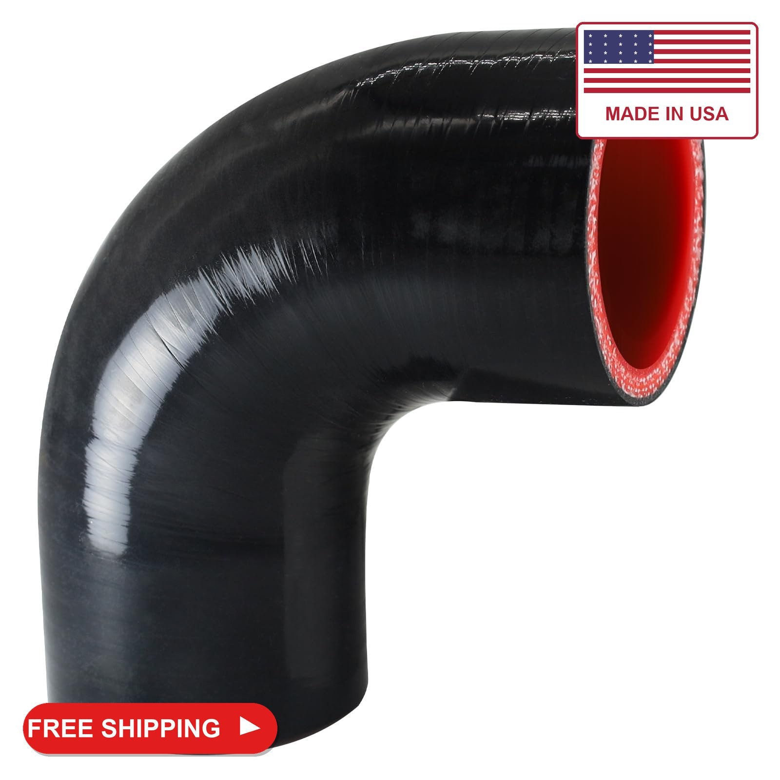 Tyeioms 90 Degree Elbow ID 2.5\'\' Silicone Hose Coupler 4\ Tyeioms 90 Degree Elbow ID 2.5\'\' Silicone Hose Coupler 4\