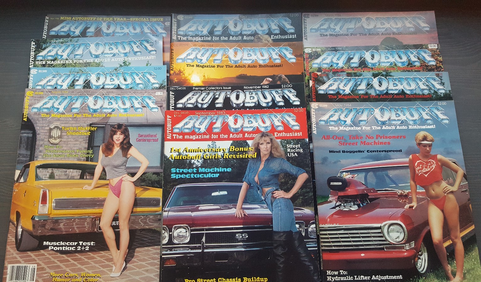 (11) New Uncirculated Autobuff Car Magazines 1982-1984 (11) New Uncirculated Autobuff Car Magazines 1982-1984