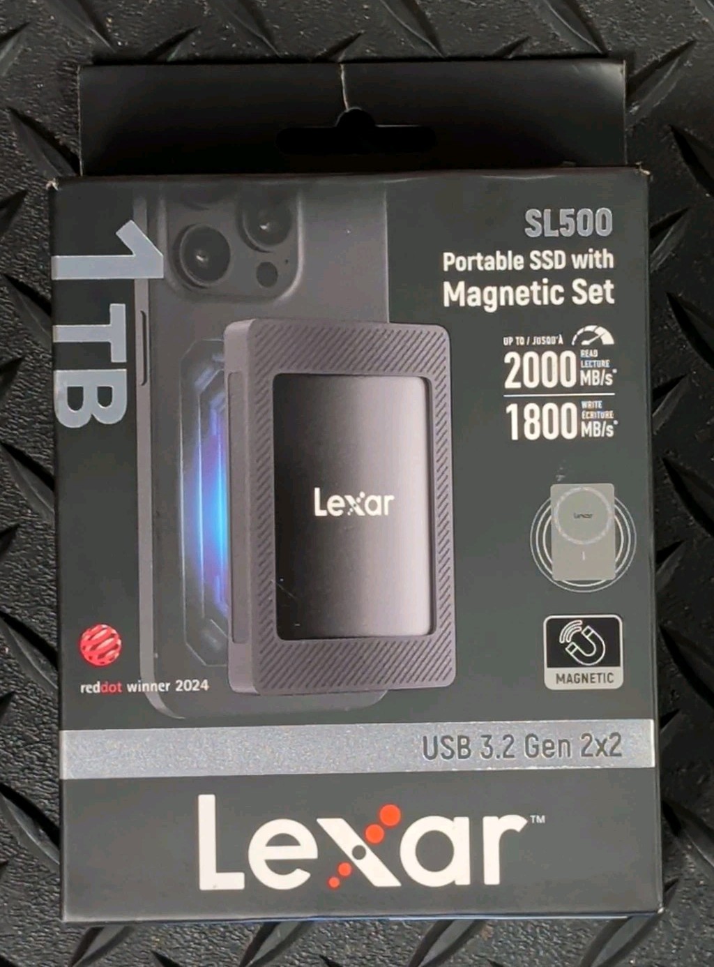 Lexar SL500 1TB Portable SSD Magnetic Set ***OPEN BOX *** Lexar SL500 1TB Portable SSD Magnetic Set ***OPEN BOX ***