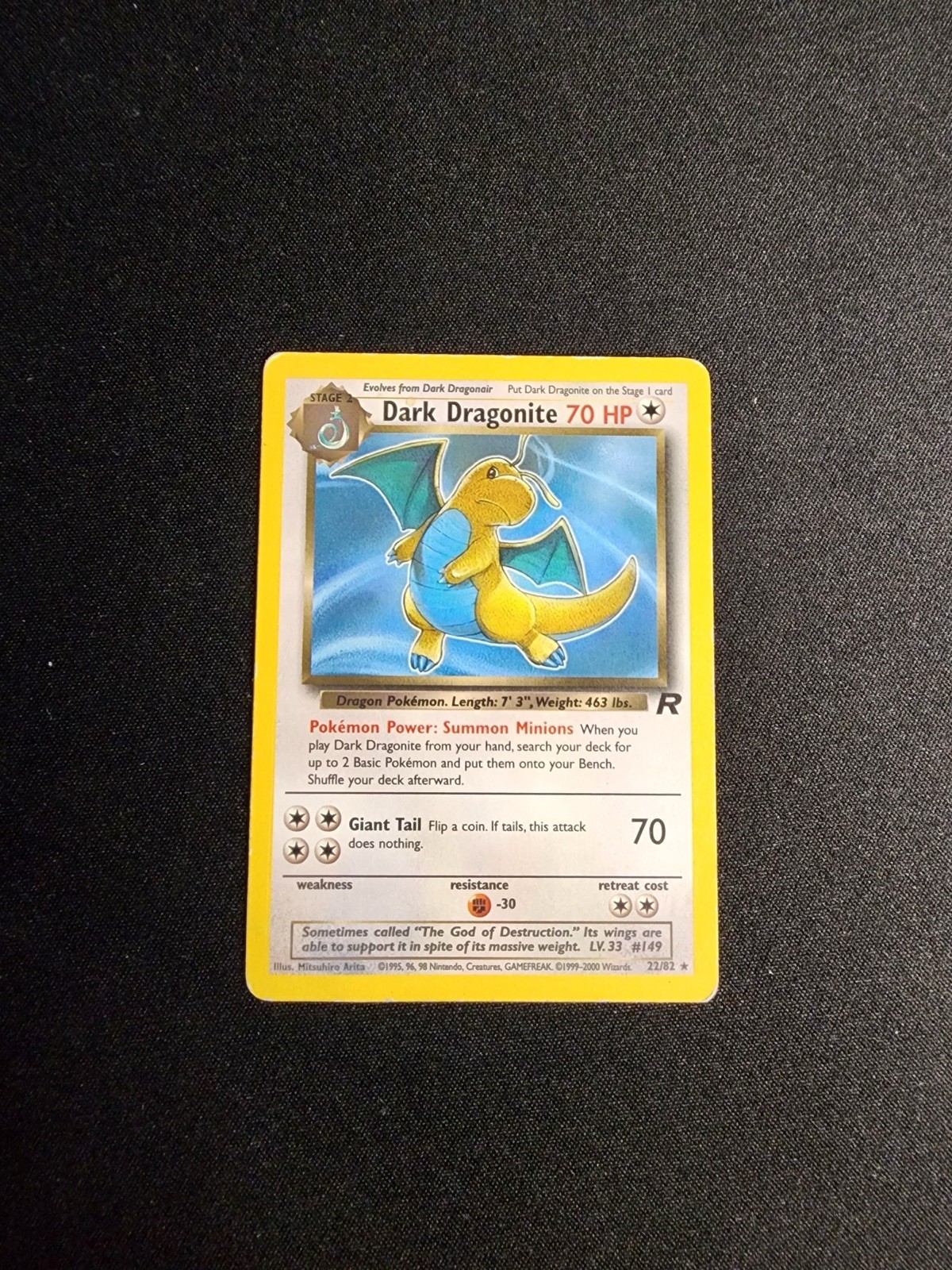 Dark Dragonite 22/82 Team Rocket Regular