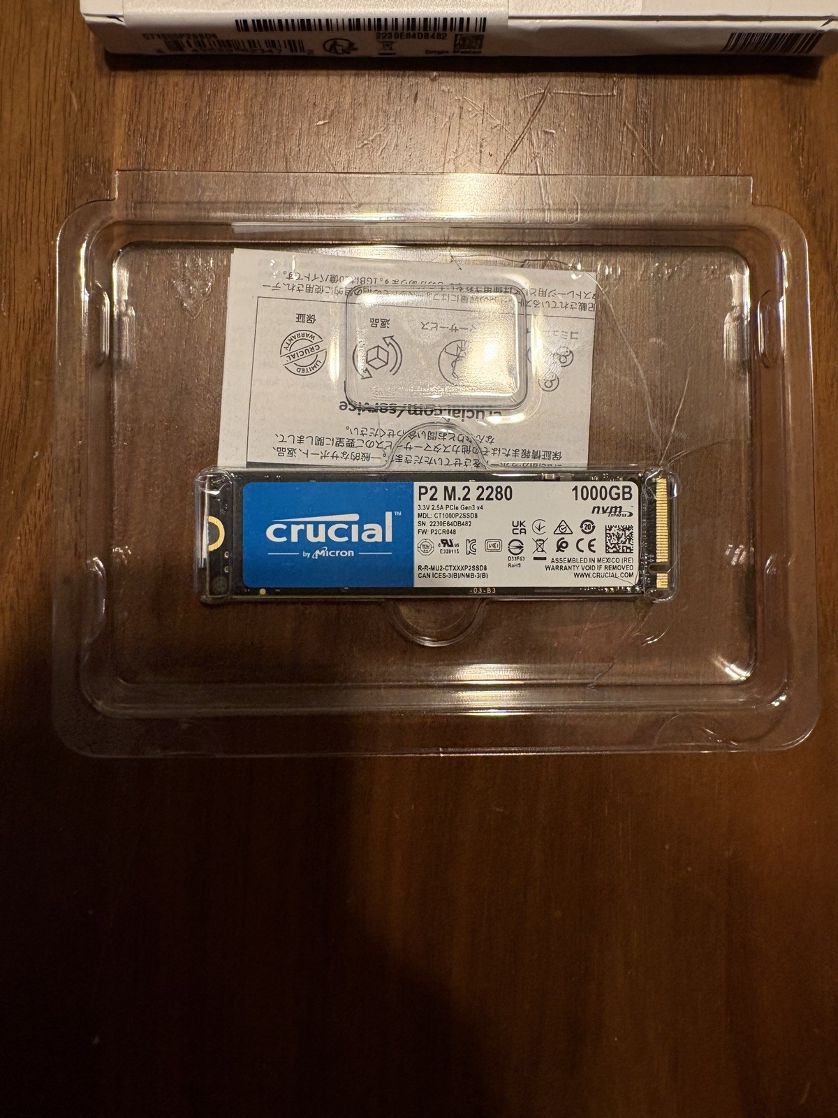 *New* Crucial p2 M.2 2280 1000GB SSD *New* Crucial p2 M.2 2280 1000GB SSD
