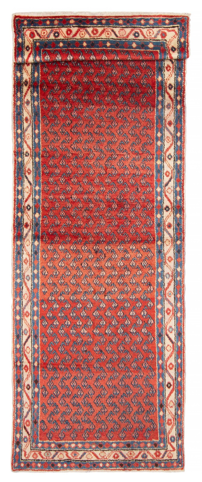 Vintage Hand-knotted Runner Rug 3\'3\