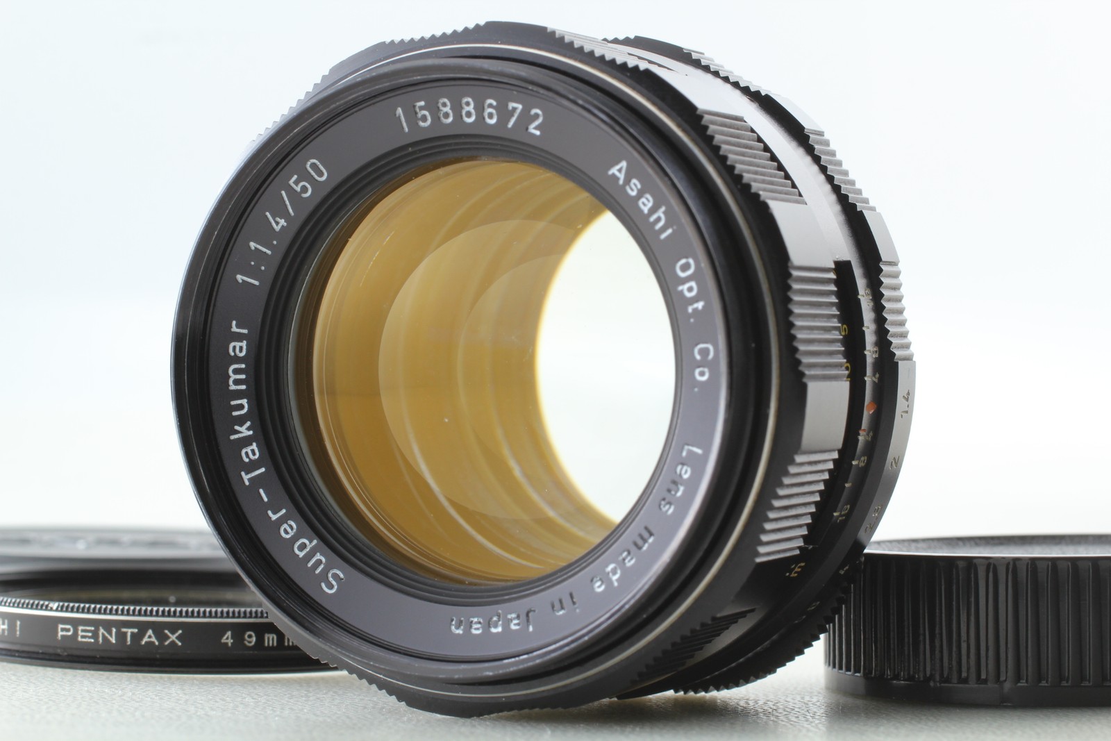 Early 8 Element [MINT+++]  Asahi Pentax Super-Takumar 50mm f/1.4 M42 MF Lens Jpn