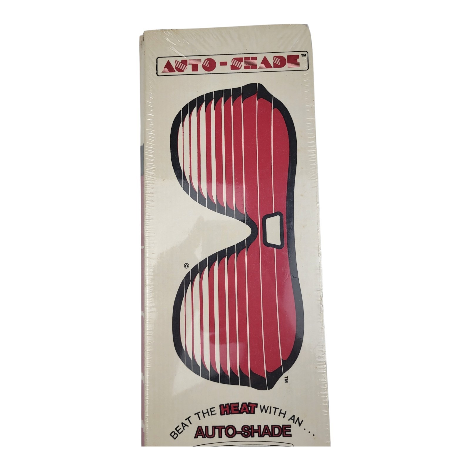 Vintage NOS Cardboard Windshield Visor Auto-Shade 1986 Sunshade Beach Sunglasses