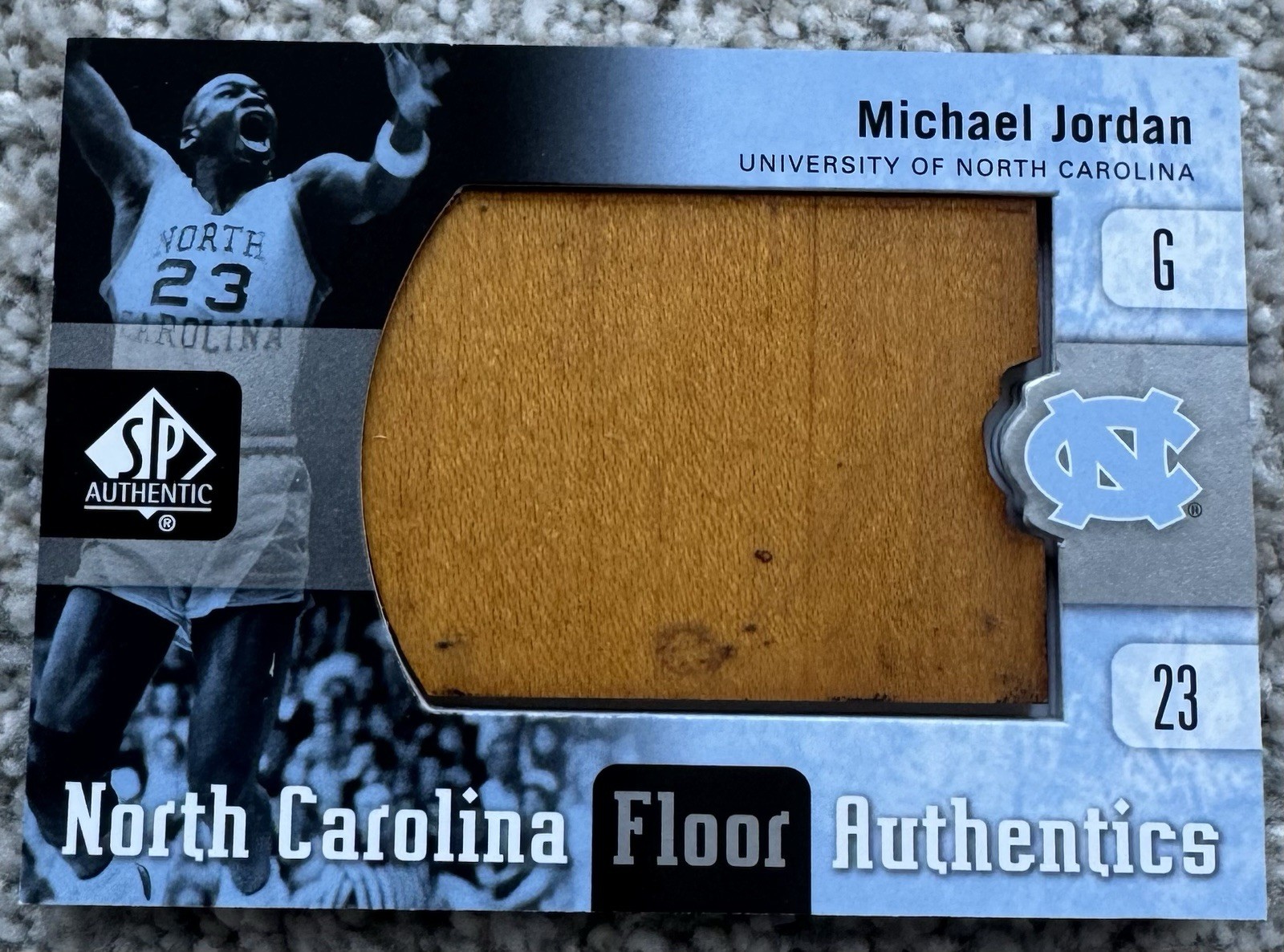 2011-12 Upper Deck SP Authentic Michael Jordan UNC Floor Authentics #UNC-MI