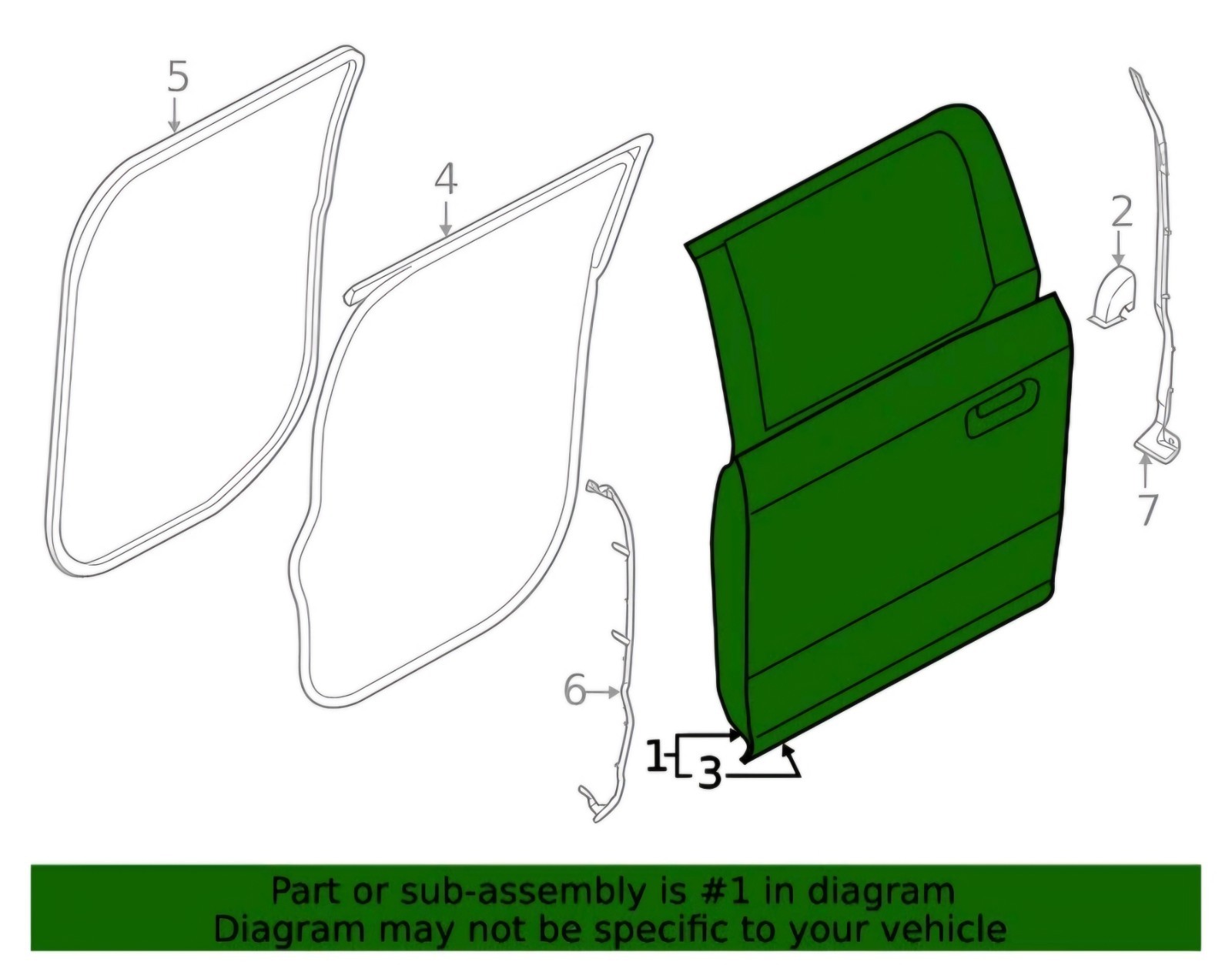 Genuine OEM BRAND NEW Ford Door Shell PL3Z-1624631-D Lt rear '21-25 F150 Genuine OEM BRAND NEW Ford Door Shell PL3Z-1624631-D Lt rear '21-25 F150