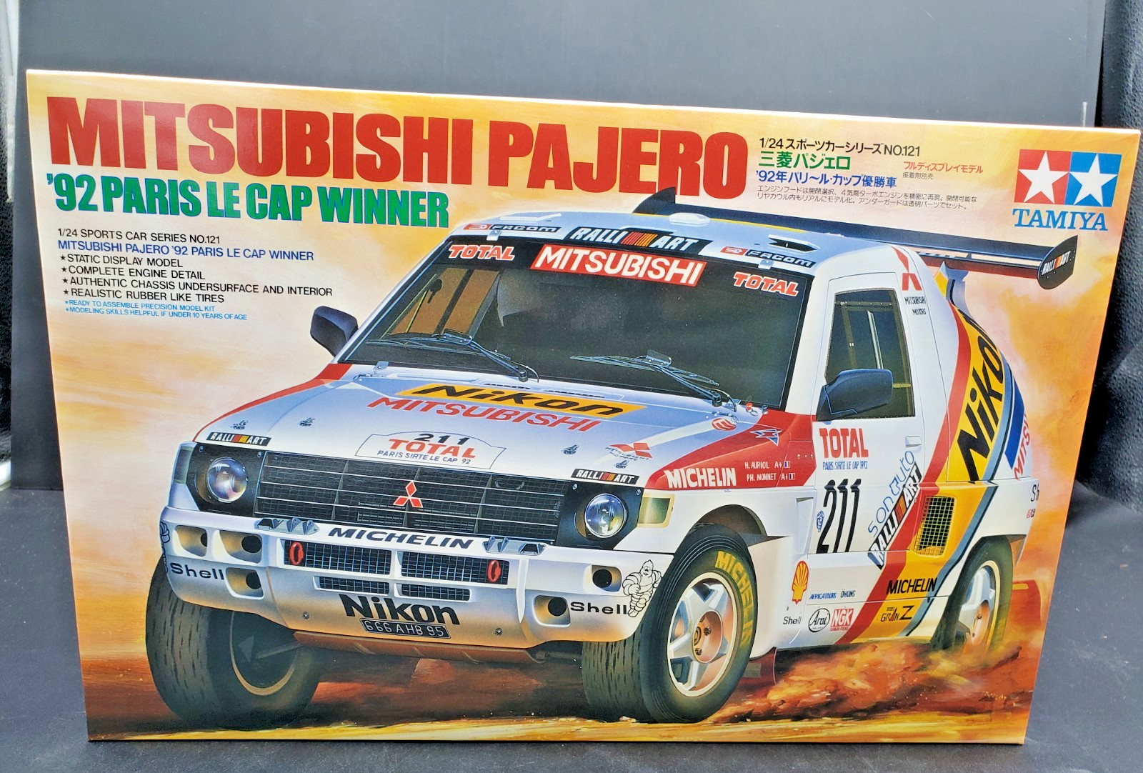 🔥🔥Started Tamiya 1/24 Mitsubishi Pajero 1992 Paris Le Cap Winner Kit Hot Deal