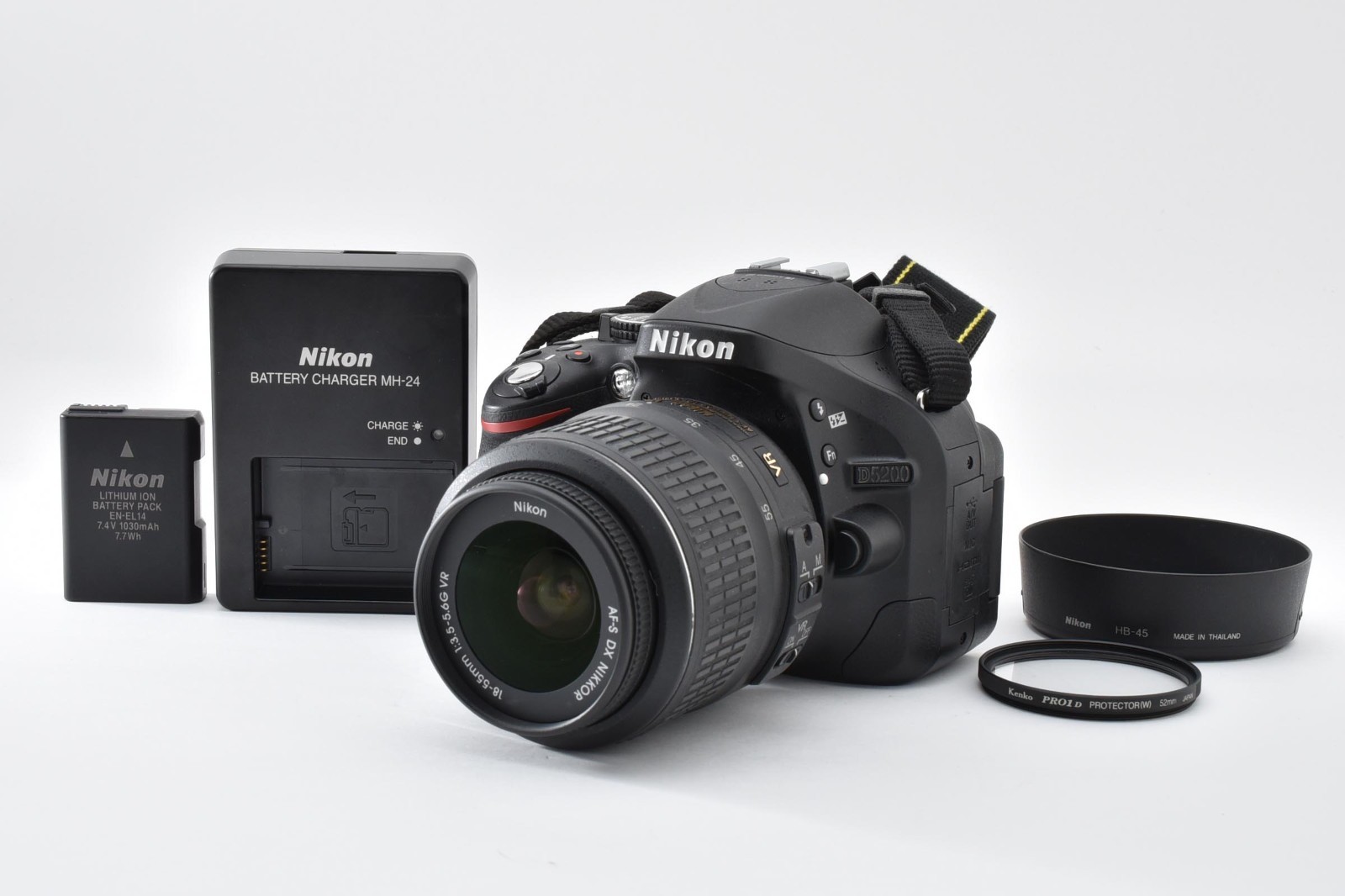 [NEAR MINT] Nikon D5200 DSLR 18-55mm VR Lens Kit Charger Battery FROM Japan 2